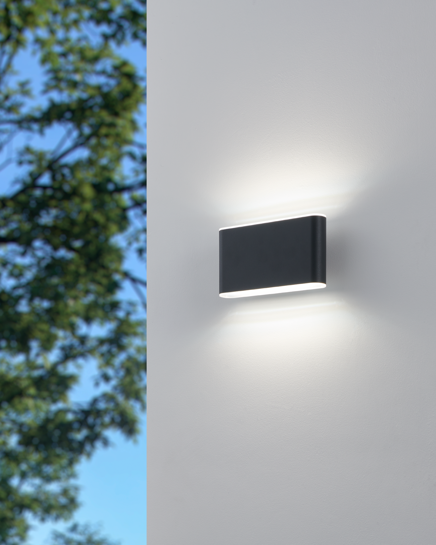 Ulkoseinävalaisin EGLO Grutti led 2x5,8W CCT 17,5cm antrasiitti