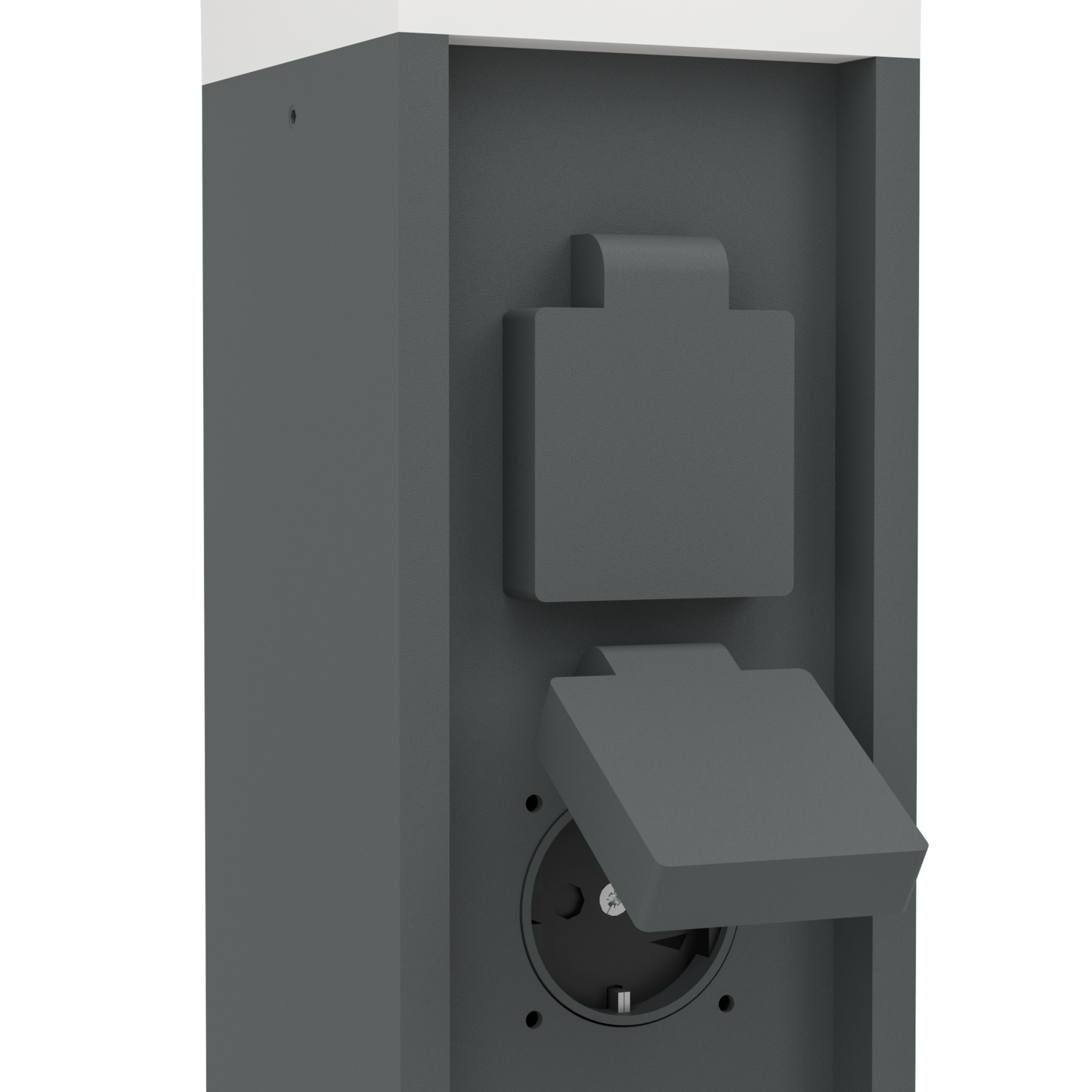 Ulkopistorasiapylväs EGLO Park 5 valolla E27 antrasiitti