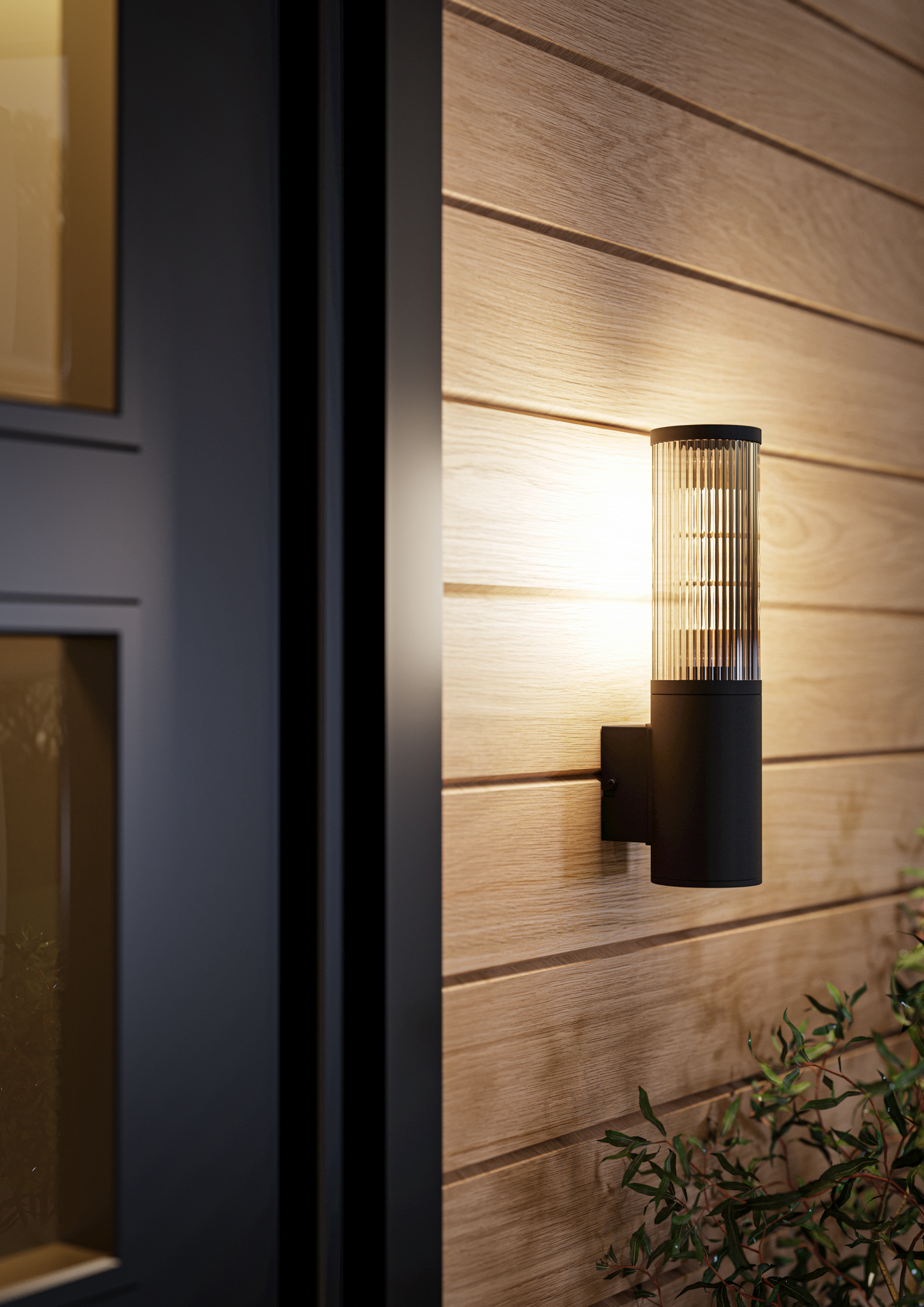 Ulkoseinävalaisin EGLO Salle E27 musta