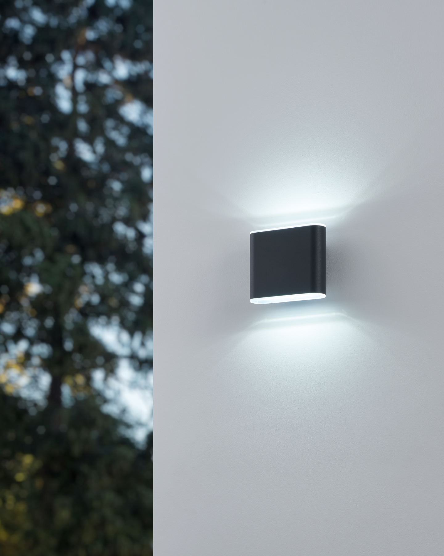 Ulkoseinävalaisin EGLO Grutti led 2x2,9W CCT 11,5cm antrasiitti