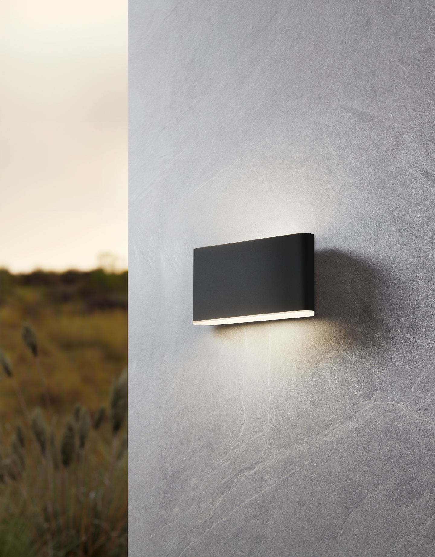 Ulkoseinävalaisin EGLO Grutti led 2x5,8W CCT 17,5cm antrasiitti