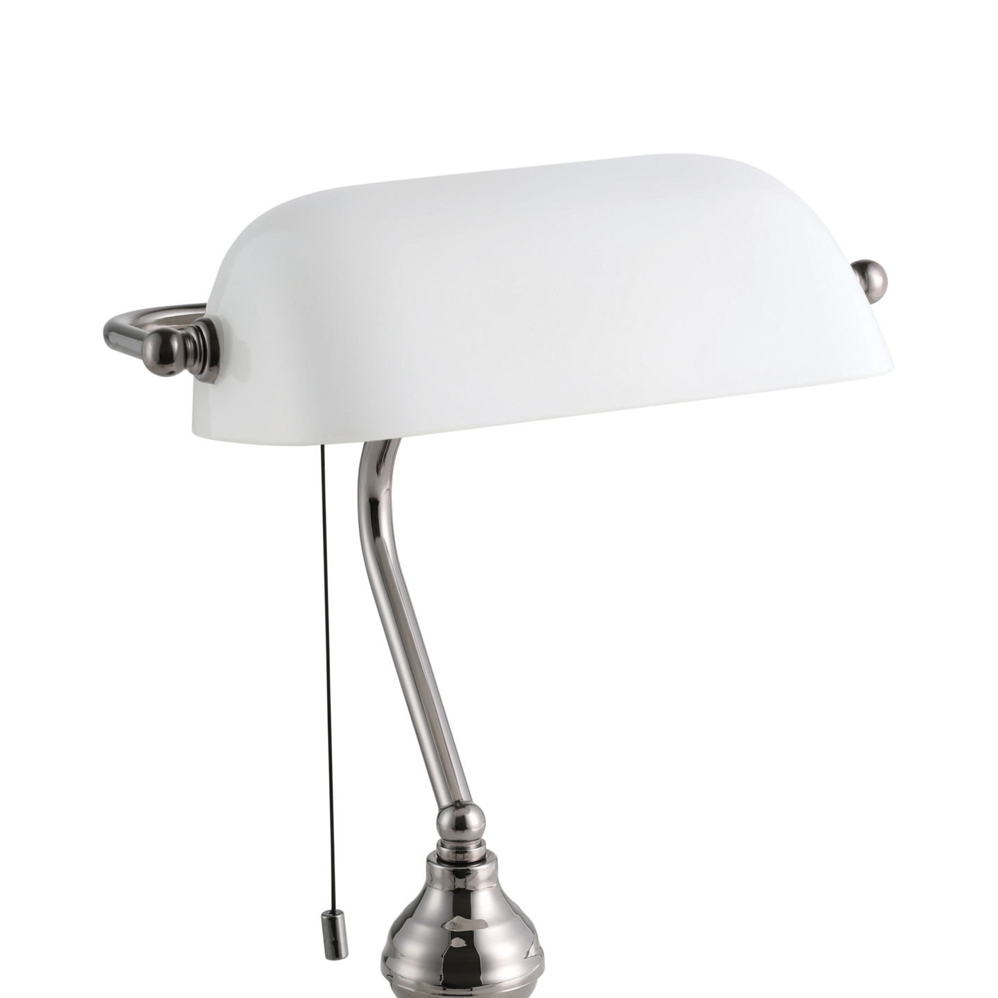 Pöytävalaisin EGLO Banker E27 nikkeli/valkoinen