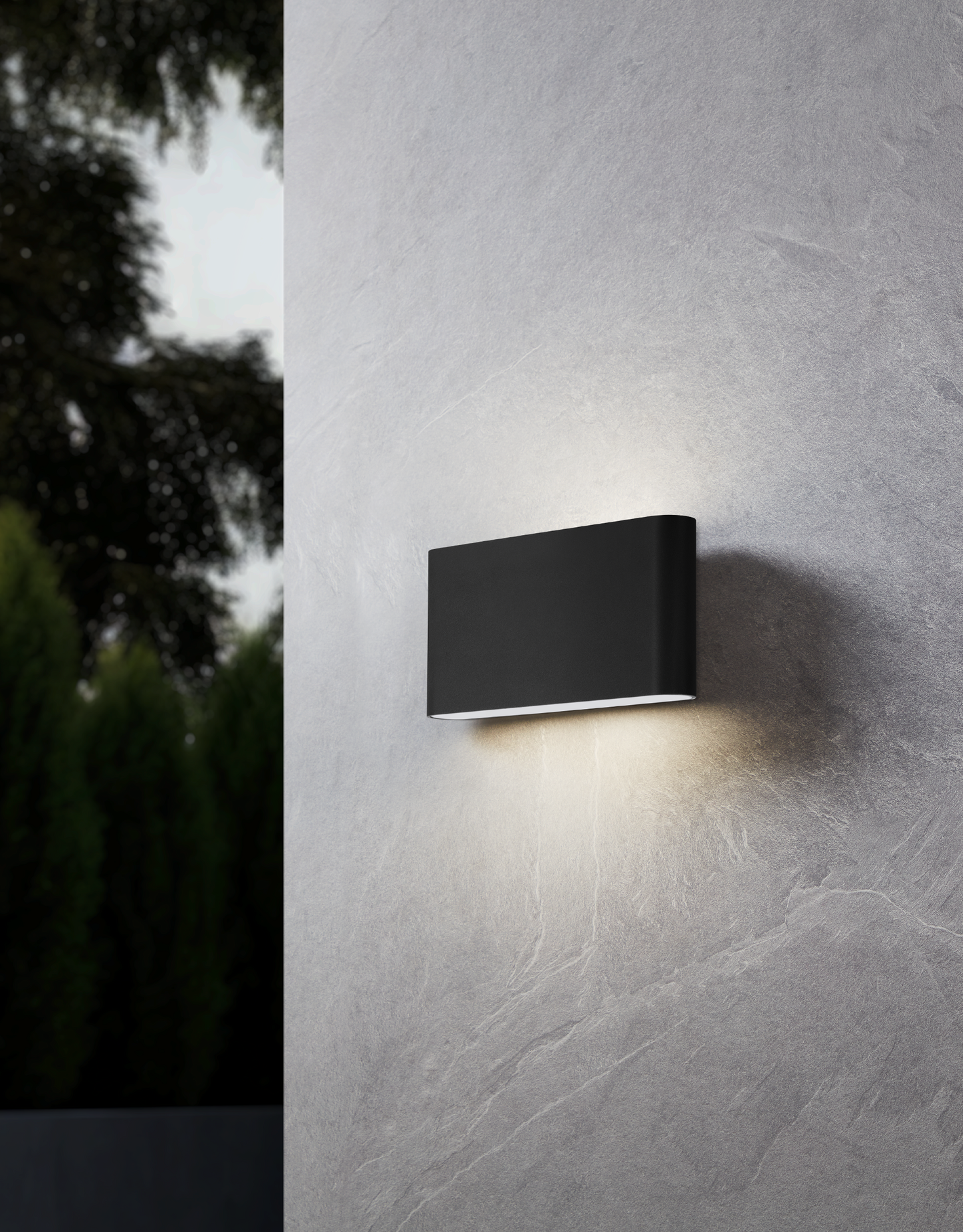 Ulkoseinävalaisin EGLO Grutti led 2x5,8W CCT 17,5cm antrasiitti