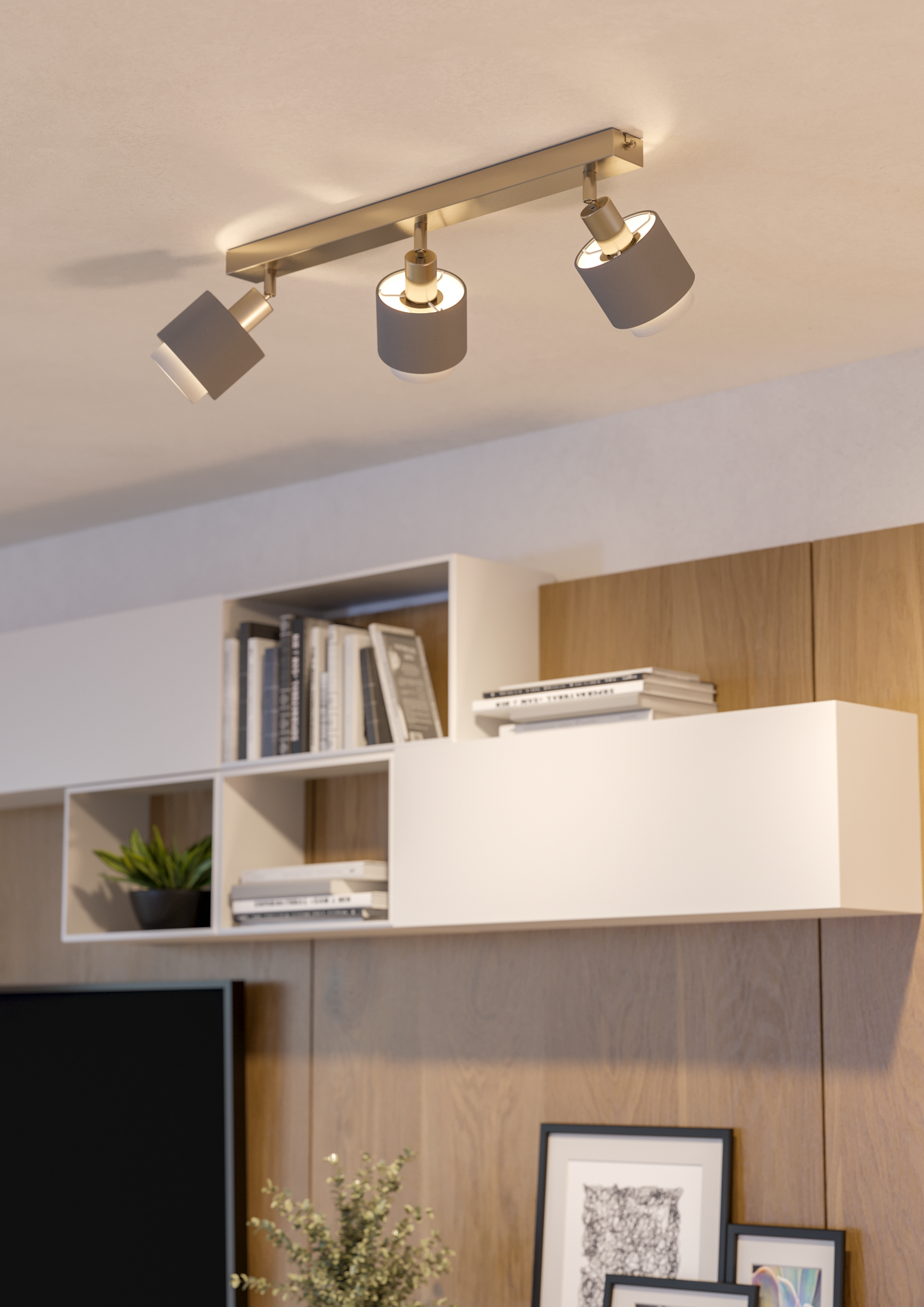 Kattospotti EGLO 3-os Bellizzi E14 nikkeli/harmaa/valkoinen