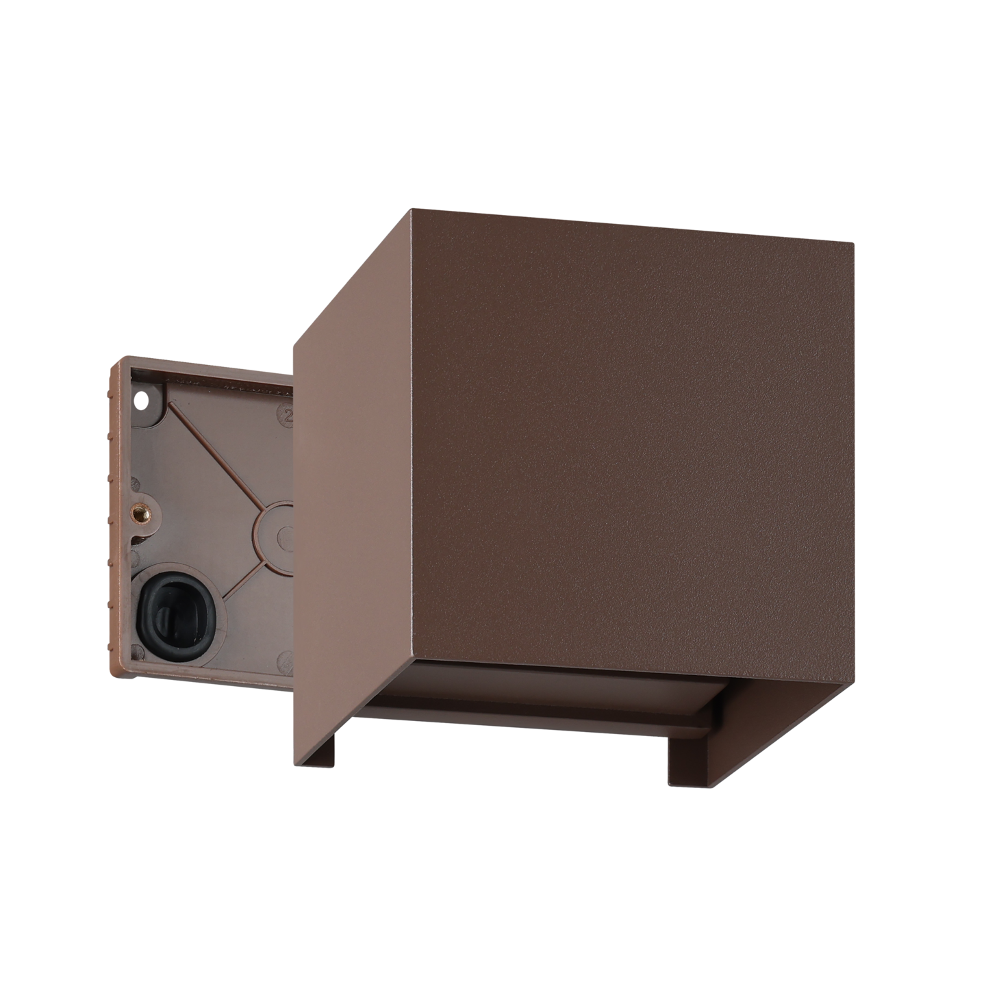 Ulkoseinävalaisin EGLO Calpino 3 led 2x2,8W ruskea