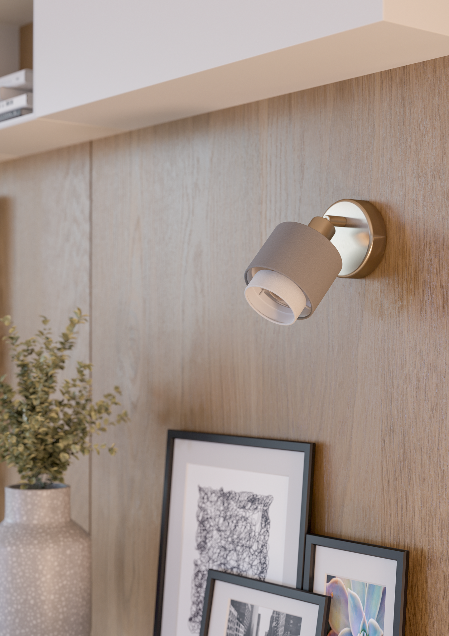 Seinä/kattospotti EGLO Bellizzi E14 nikkeli/harmaa/valkoinen