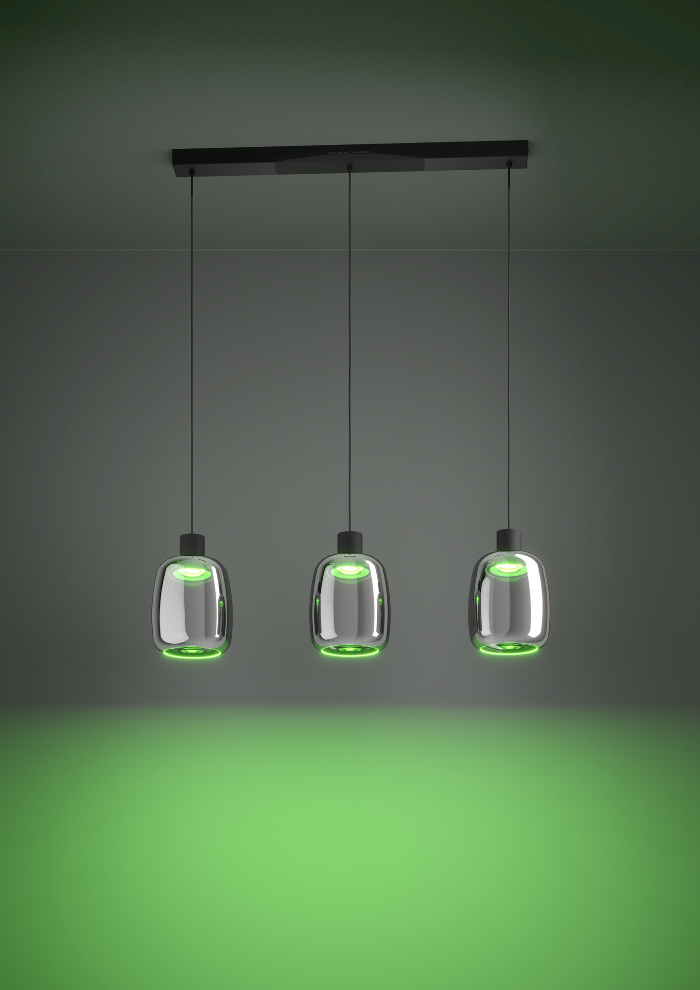 Riippuvalaisin EGLO connect.z 3-os Molochio-z led 3x3,7W RGB CCT musta