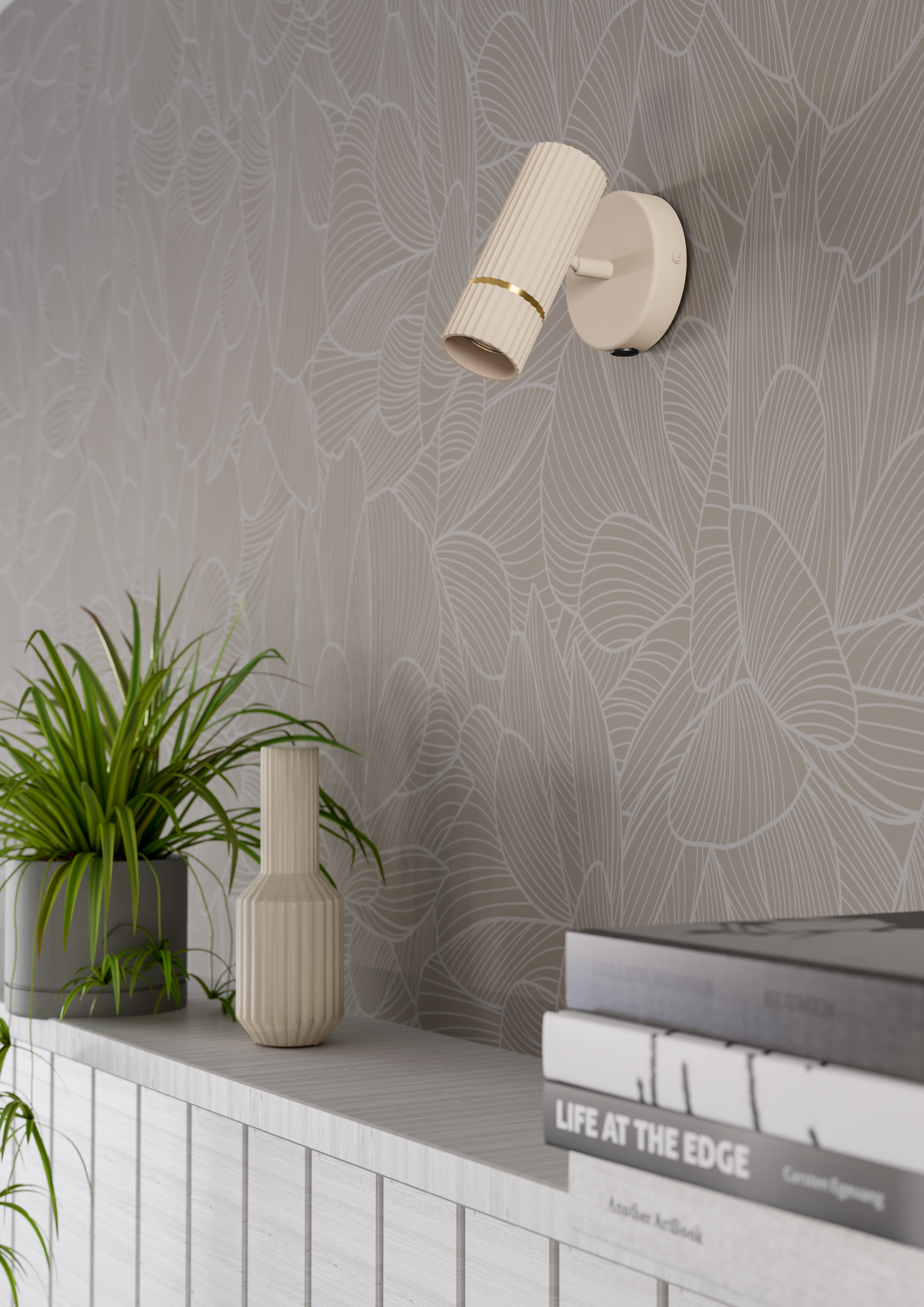 Seinävalaisin EGLO Caminia GU10 4,7W hiekka/messinki