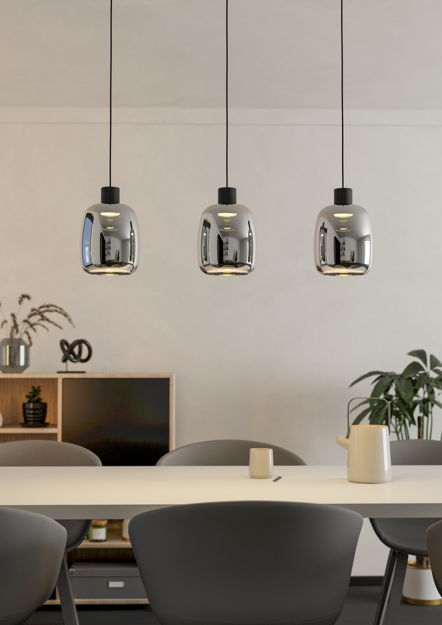 Riippuvalaisin EGLO connect.z 3-os Molochio-z led 3x3,7W RGB CCT musta