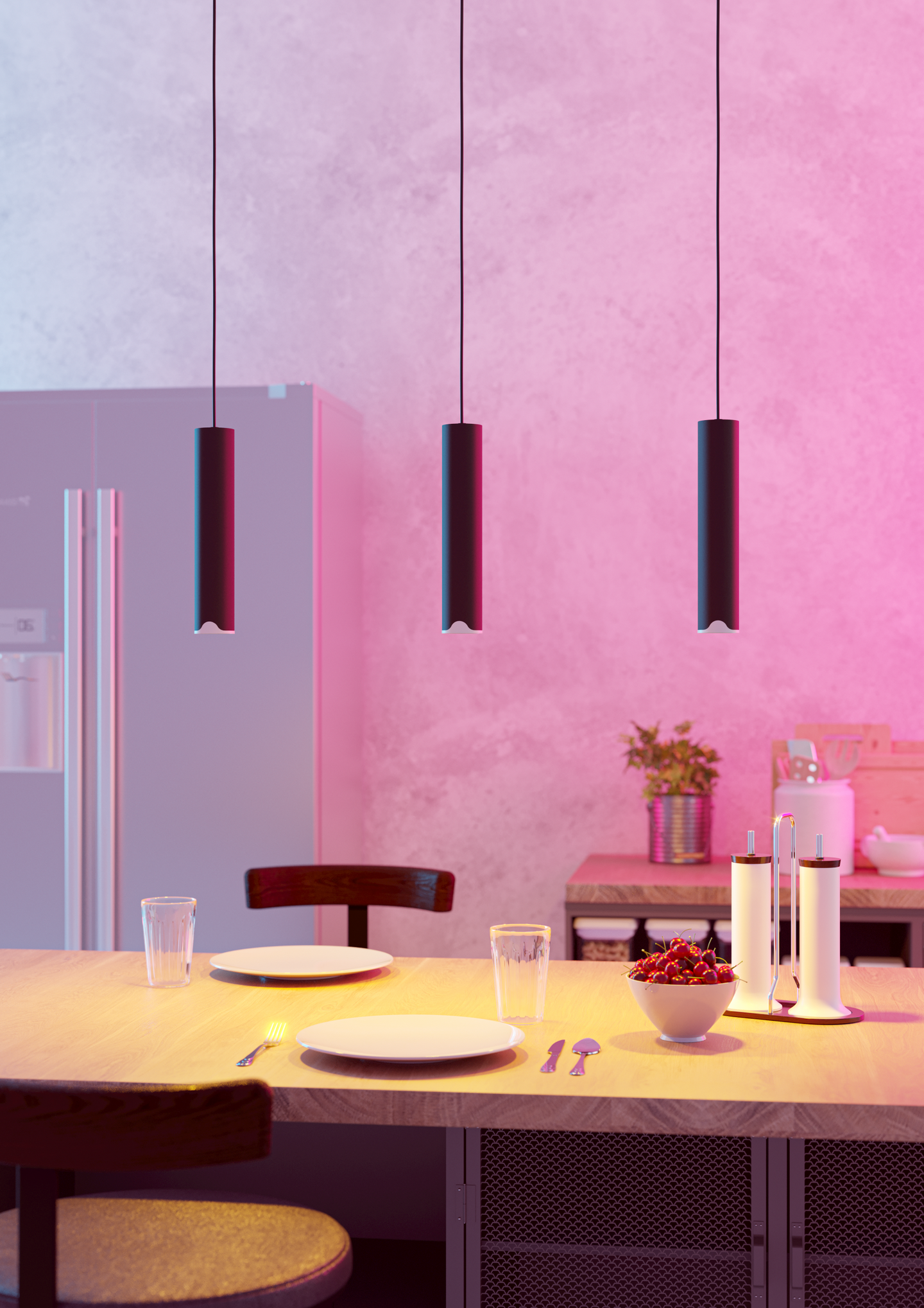 Riippuvalaisin EGLO connect.z 3-os Balamorta-z led 3x3,7W RGB CCT musta