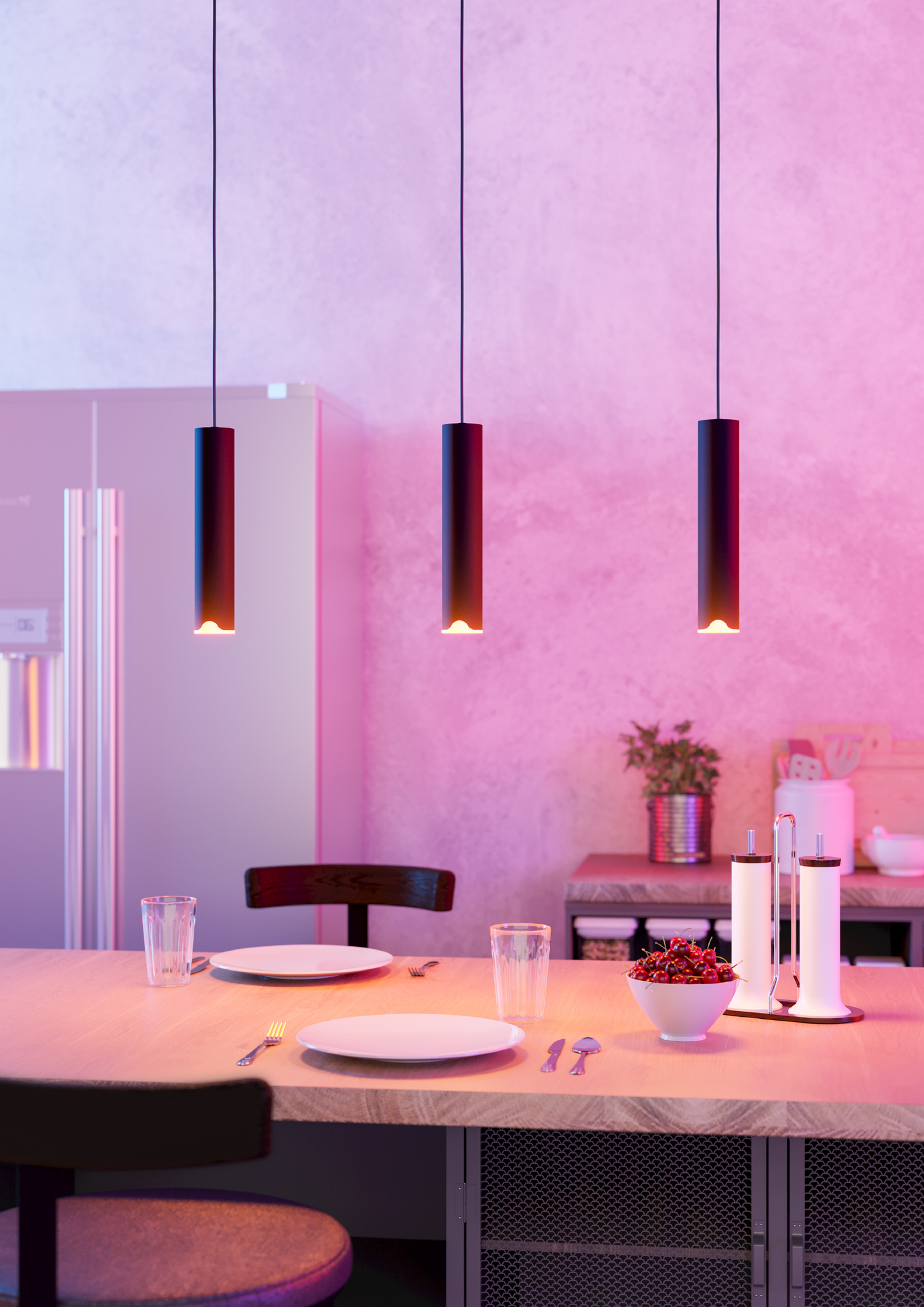 Riippuvalaisin EGLO connect.z 3-os Balamorta-z led 3x3,7W RGB CCT musta