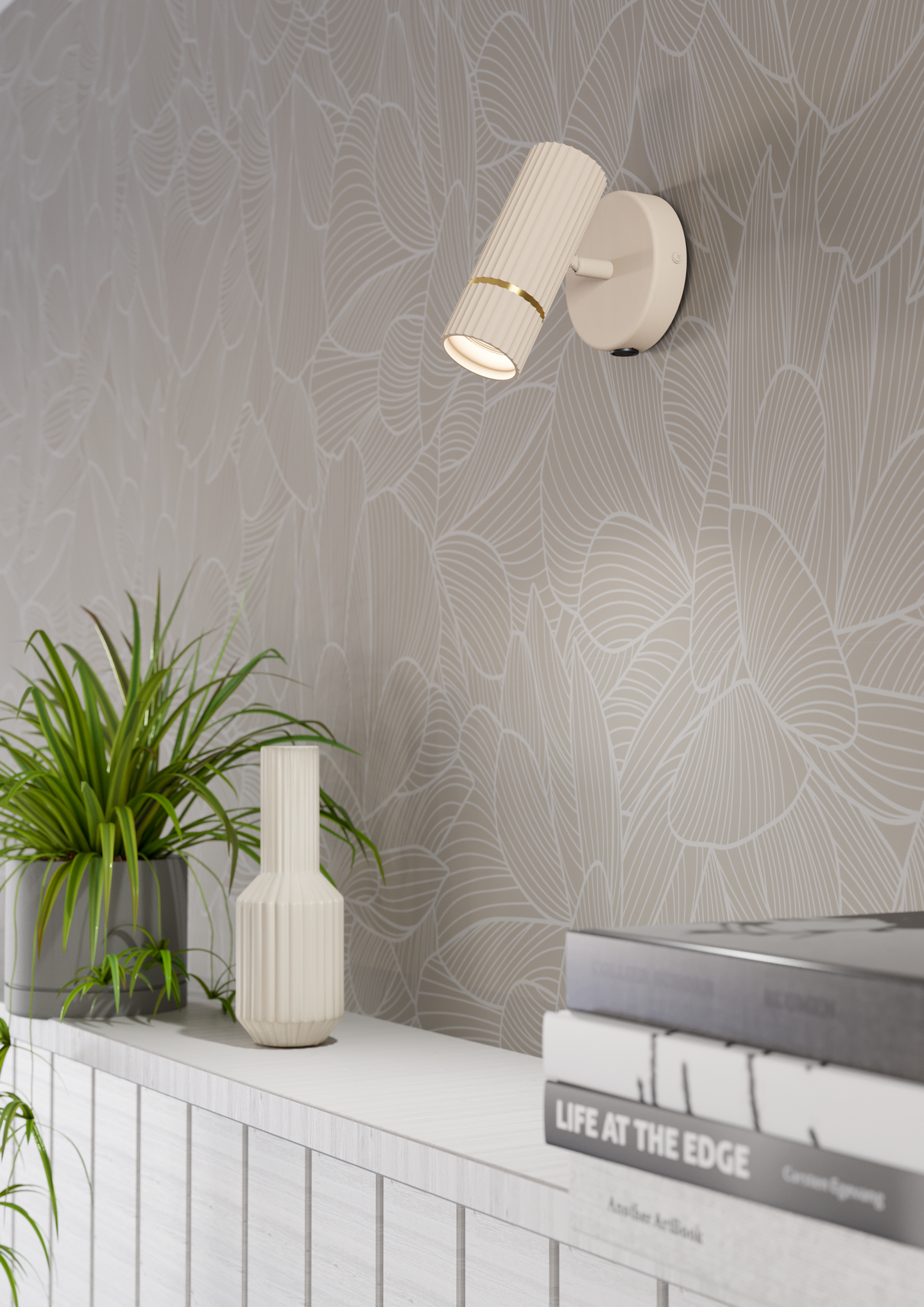 Seinävalaisin EGLO Caminia GU10 4,7W hiekka/messinki