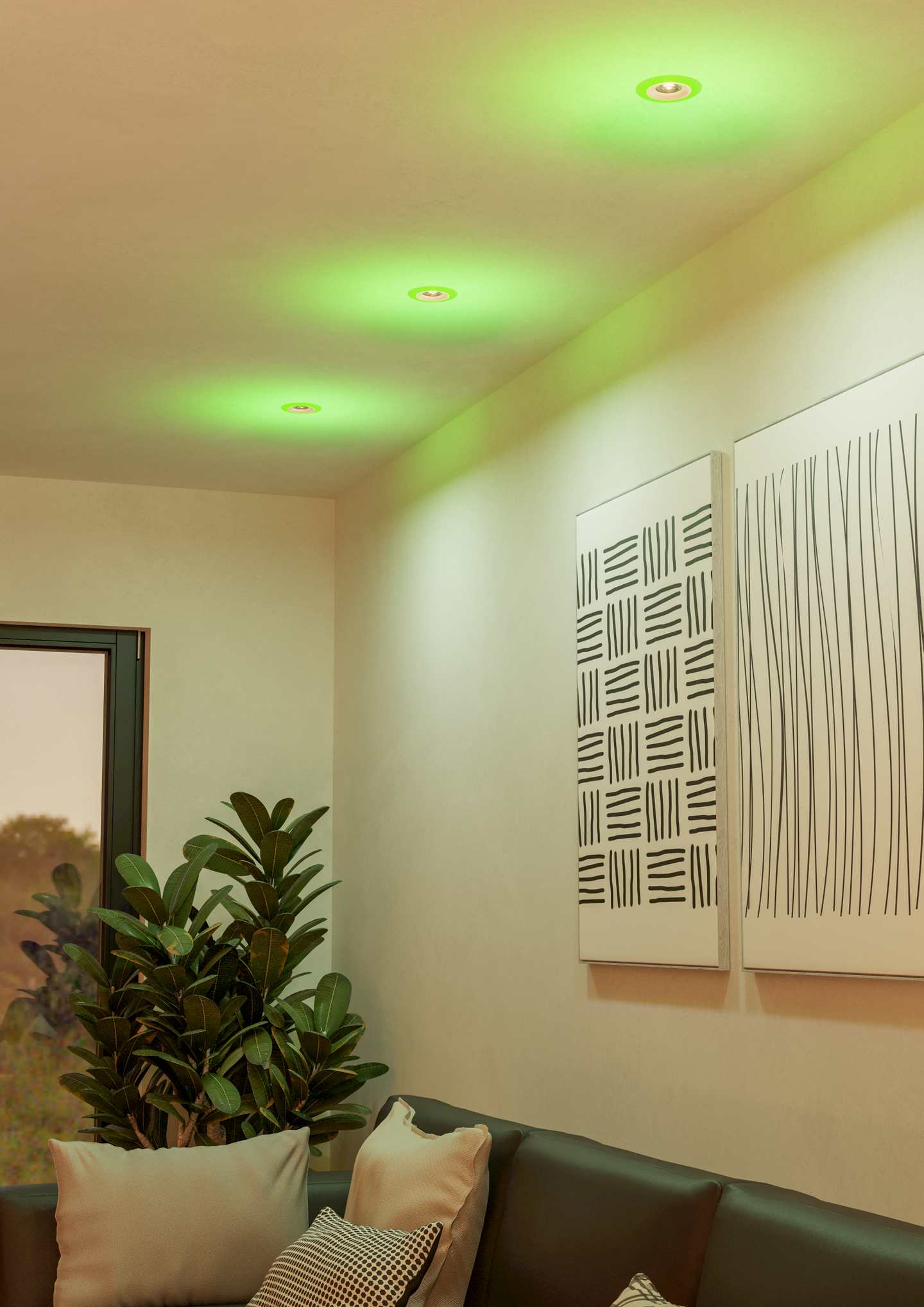 Uppospottisarja EGLO Calonge RGB led 3x3,8W 9,8cm valkoinen