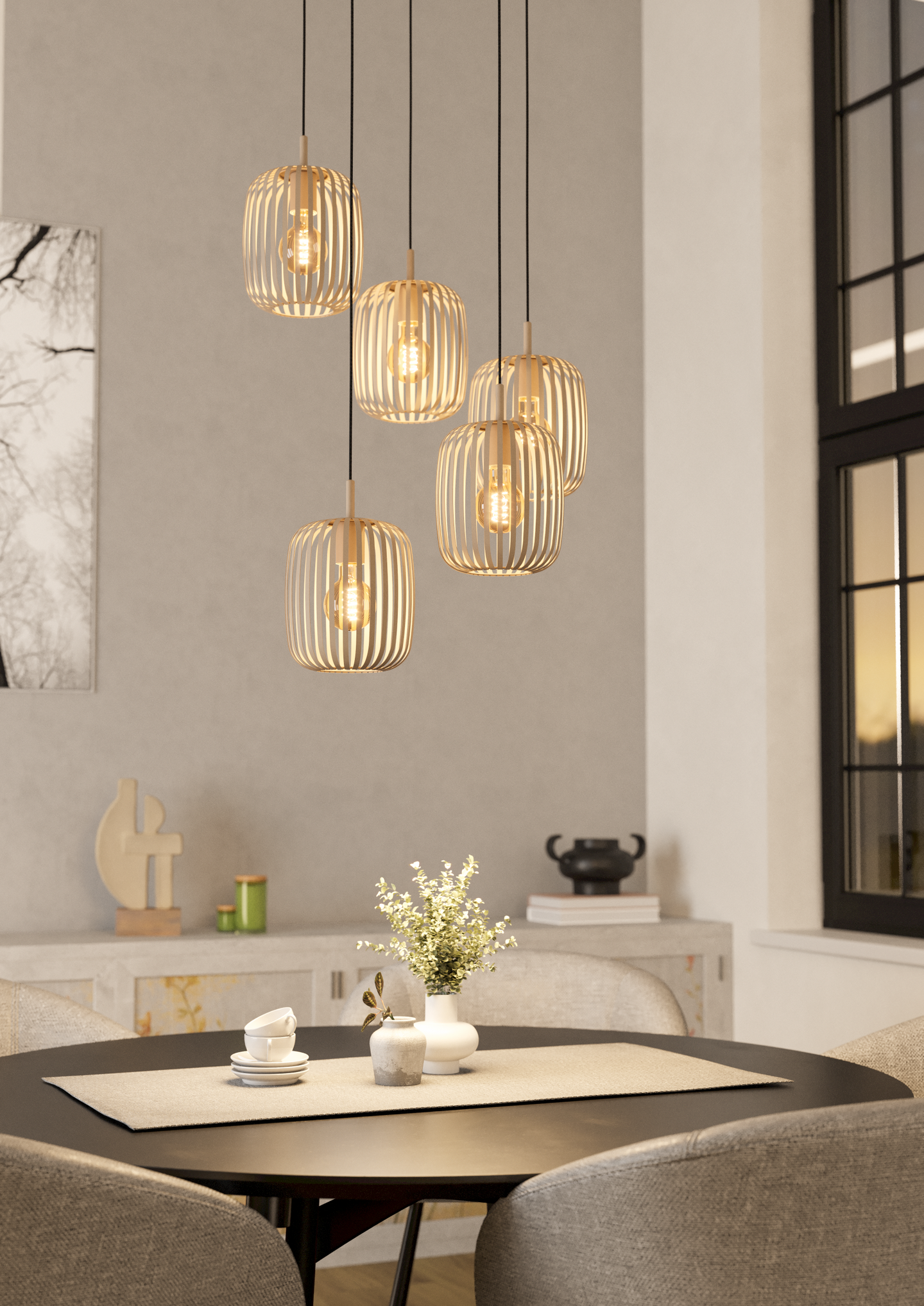 Riippuvalaisin EGLO 5-0s. Romazzina E27 hiekka