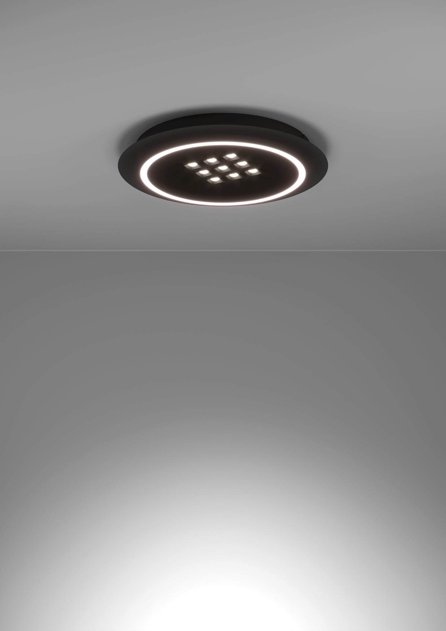 Kattovalaisin EGLO Balazote led 20,5W/9x0,9W CCT 38cm musta