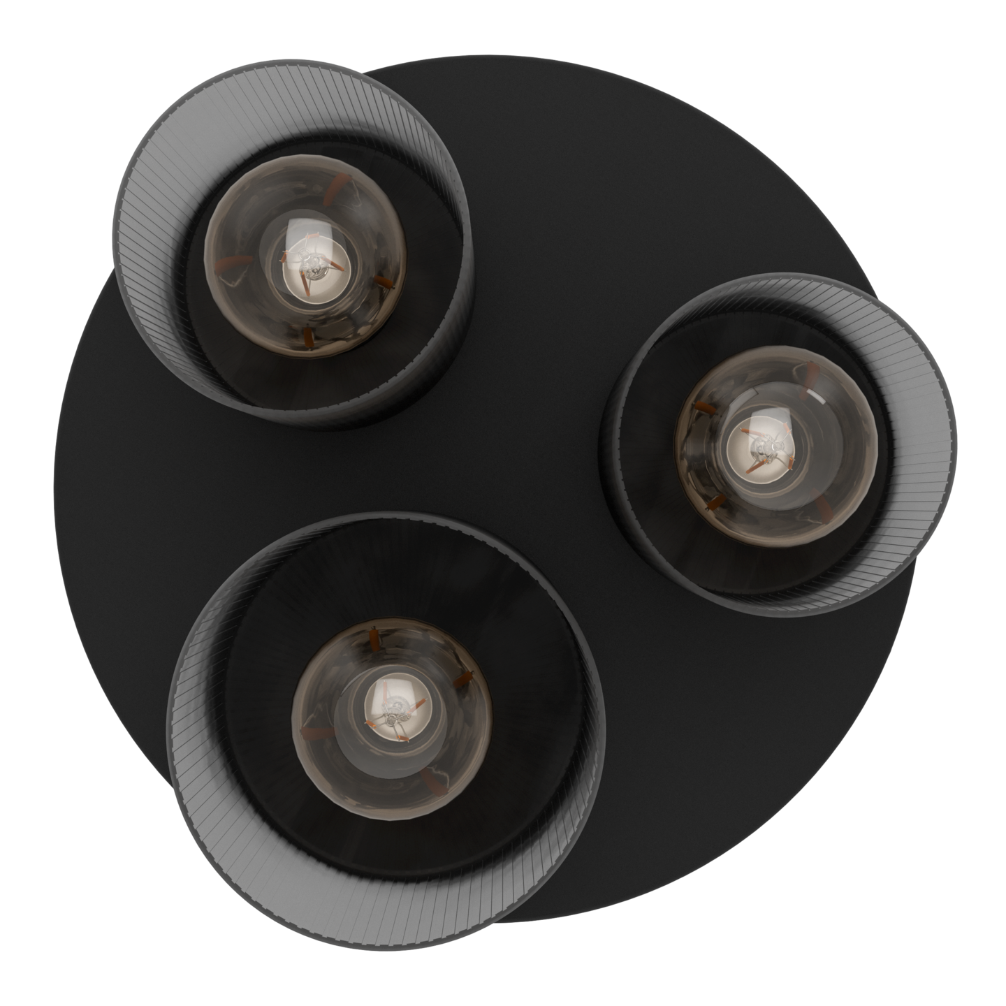 Kattovalaisin EGLO 3-os Colomera E27 musta/harmaa