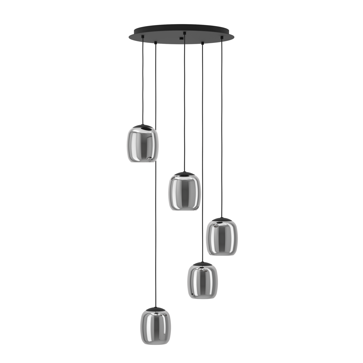 Riippuvalaisin EGLO 5-os Ciampino E27 musta