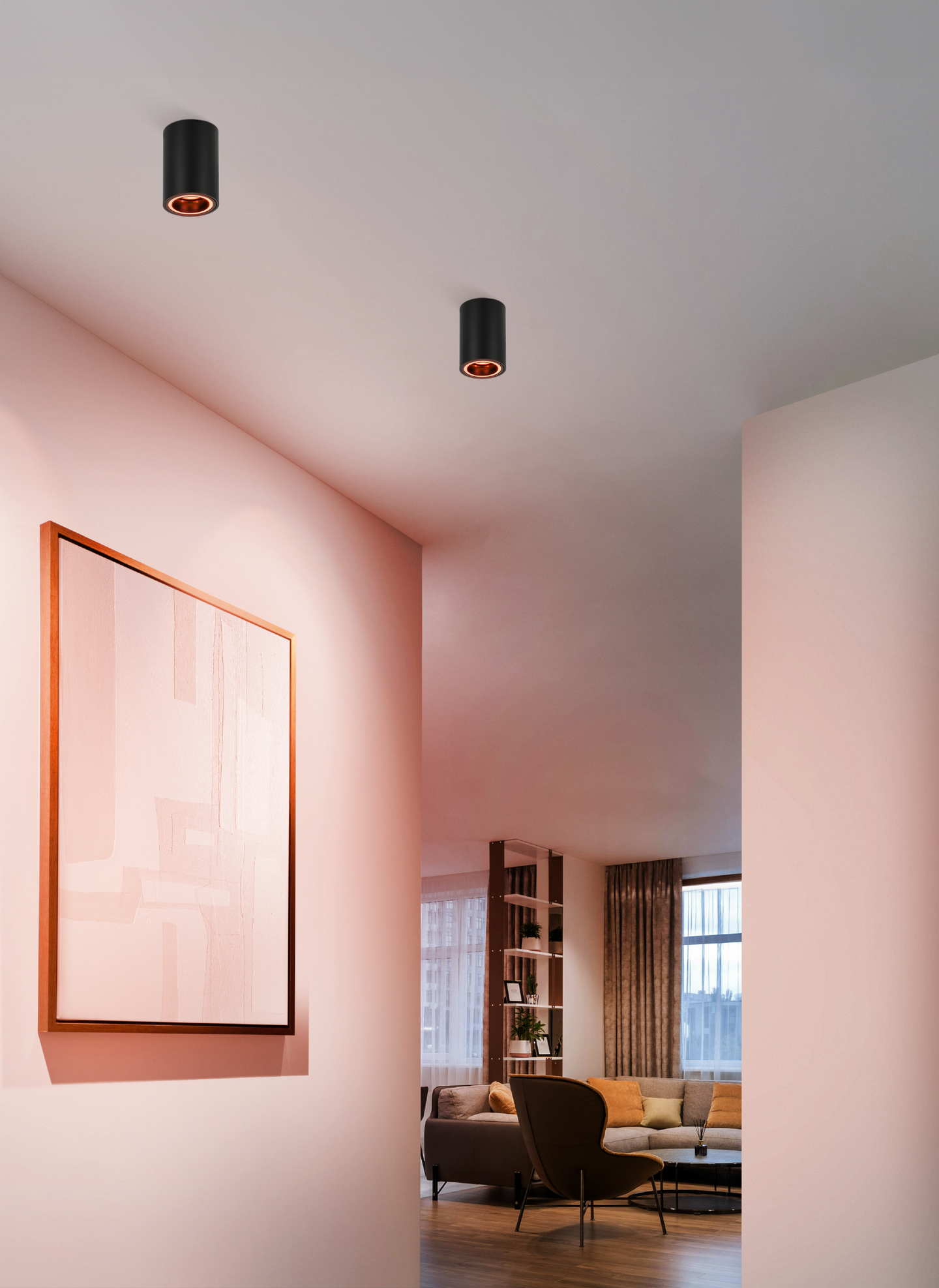 Kattovalaisin EGLO connect.z Carosso-z GU10 4,9W RGB CCT musta