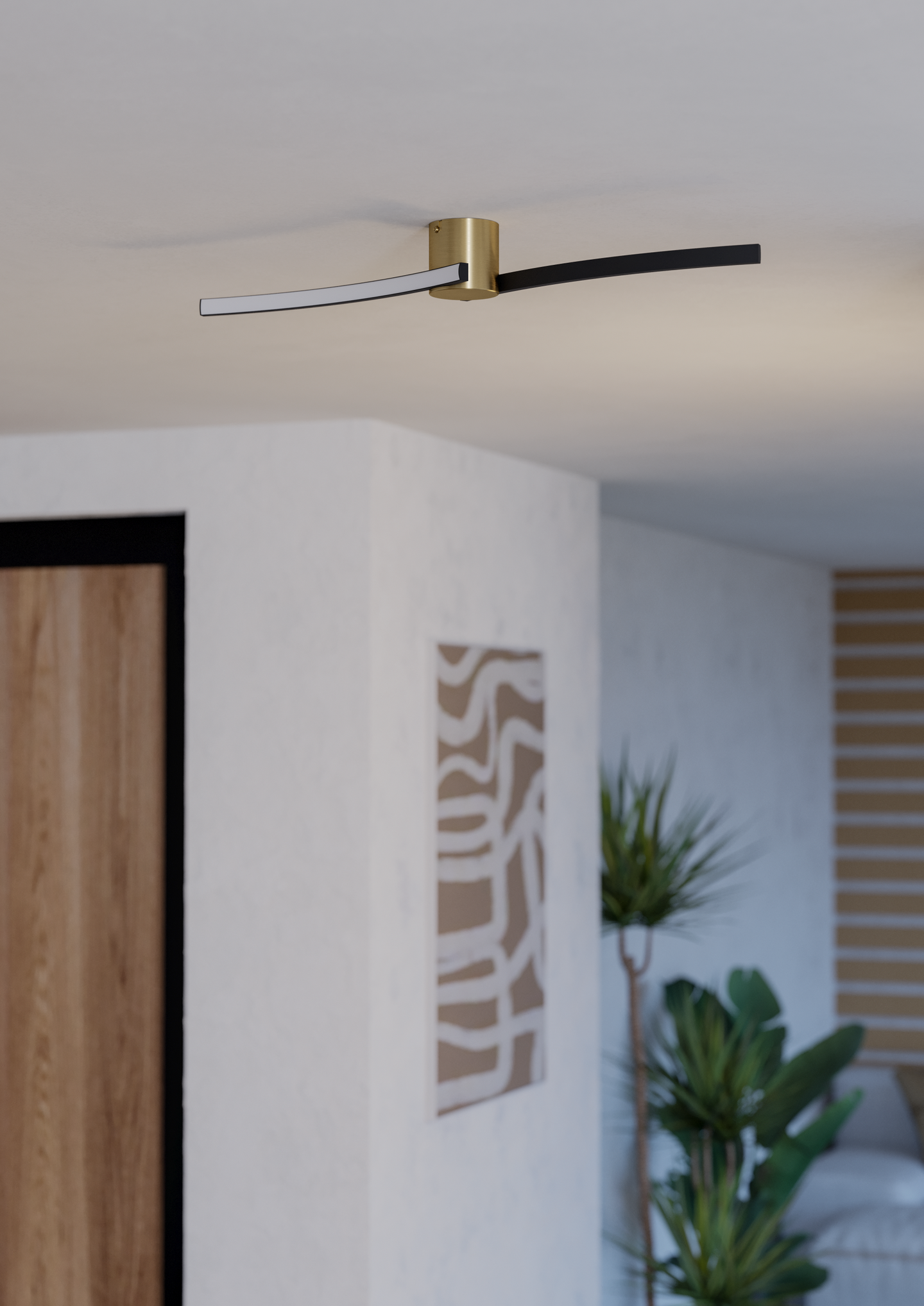 Kattovalaisin EGLO Aieta led 12W messinki/musta