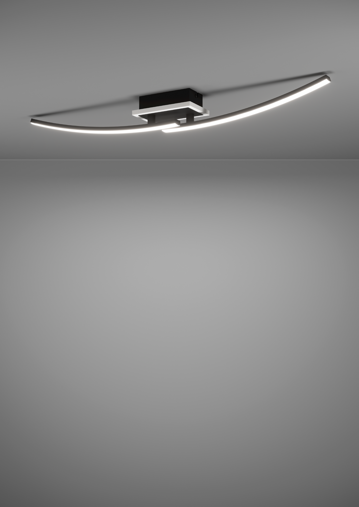 Kattovalaisin EGLO Lungolago led 12W musta/valkoinen