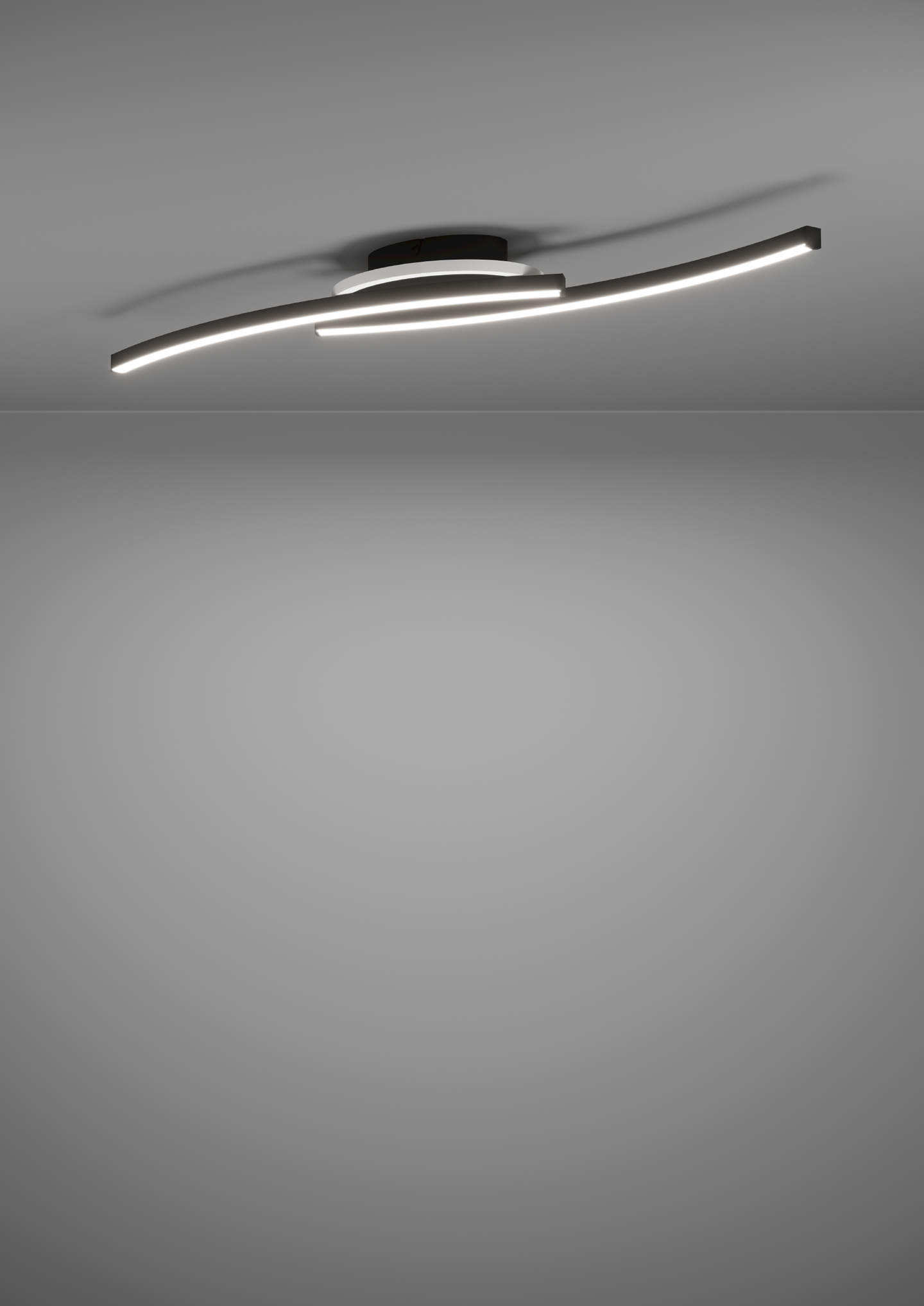 Kattovalaisin EGLO Lungolago led 12W musta/valkoinen