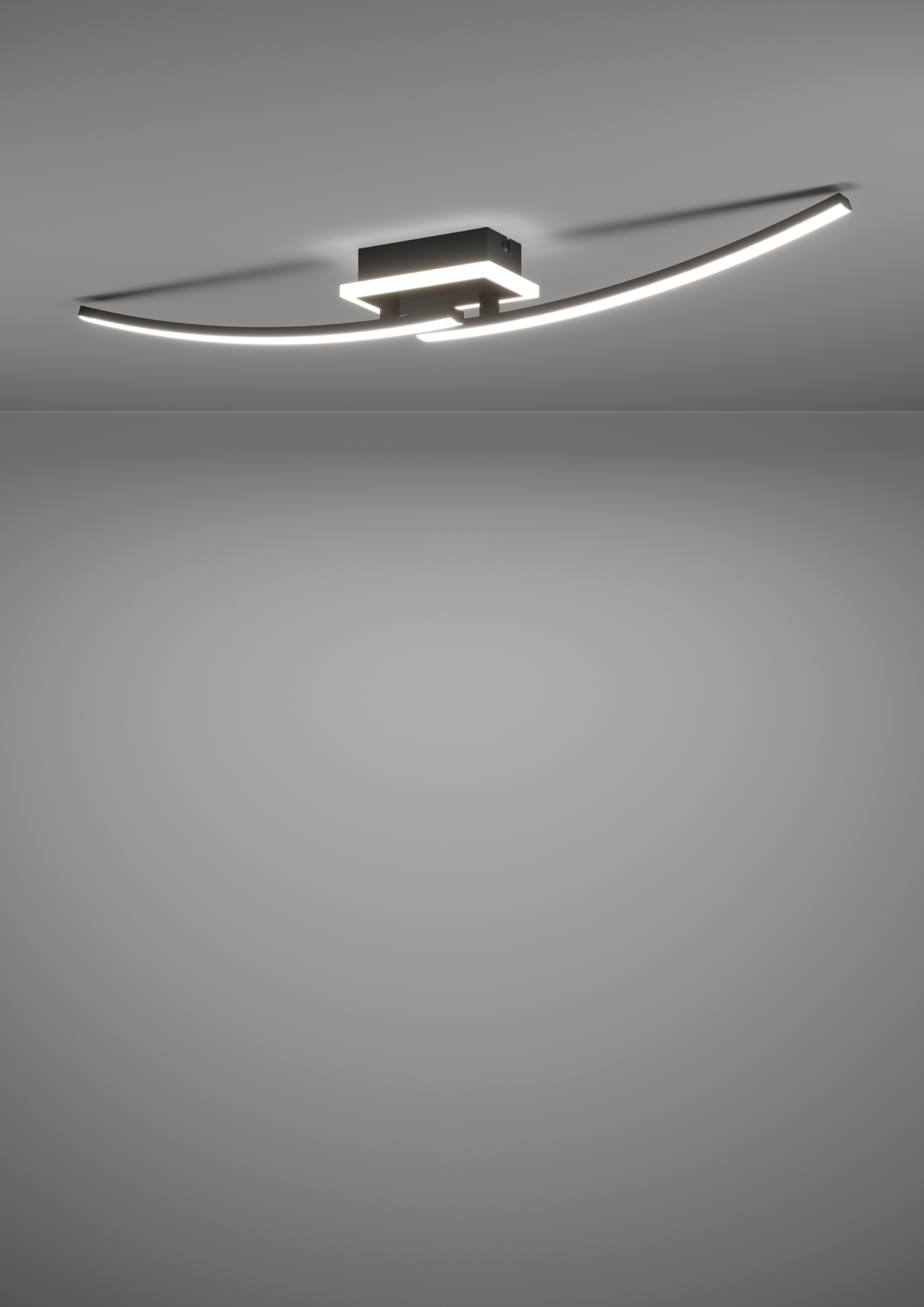 Kattovalaisin EGLO Lungolago led 12W musta/valkoinen