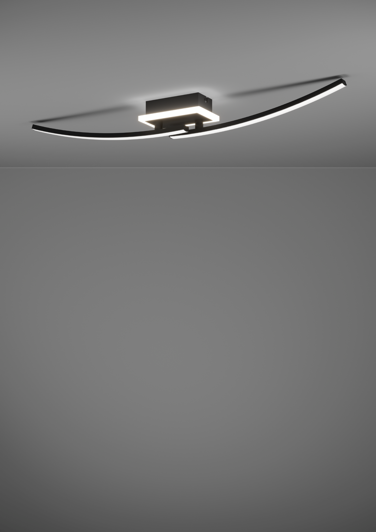 Kattovalaisin EGLO Lungolago led 12W musta/valkoinen