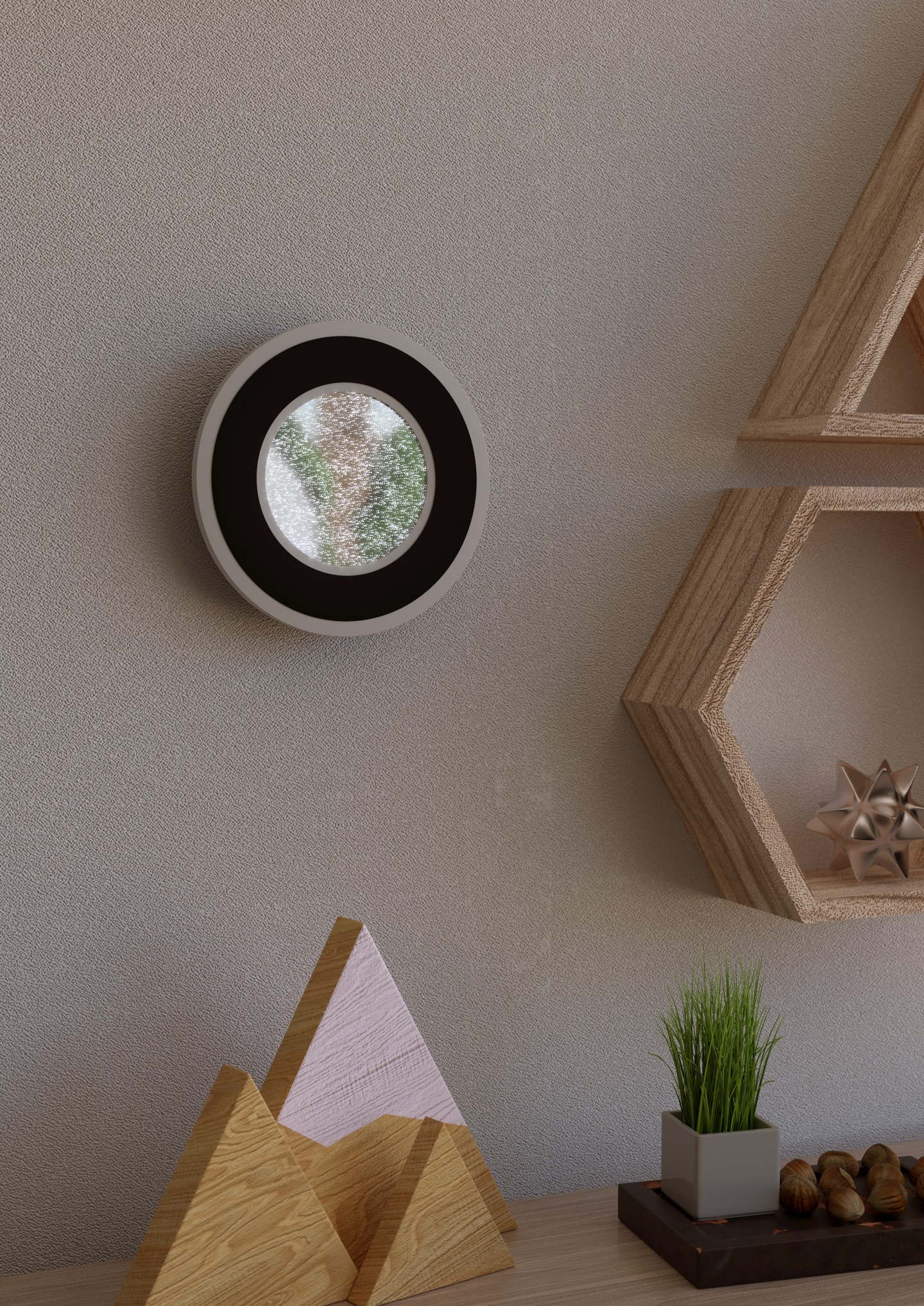 Kattovalaisin EGLO Macchioni led 12W 20cm musta/valkoinen