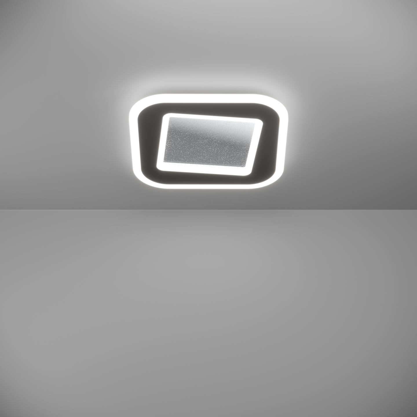 Kattovalaisin EGLO Macchioni led 20W CCT 38x38cm musta/valkoinen