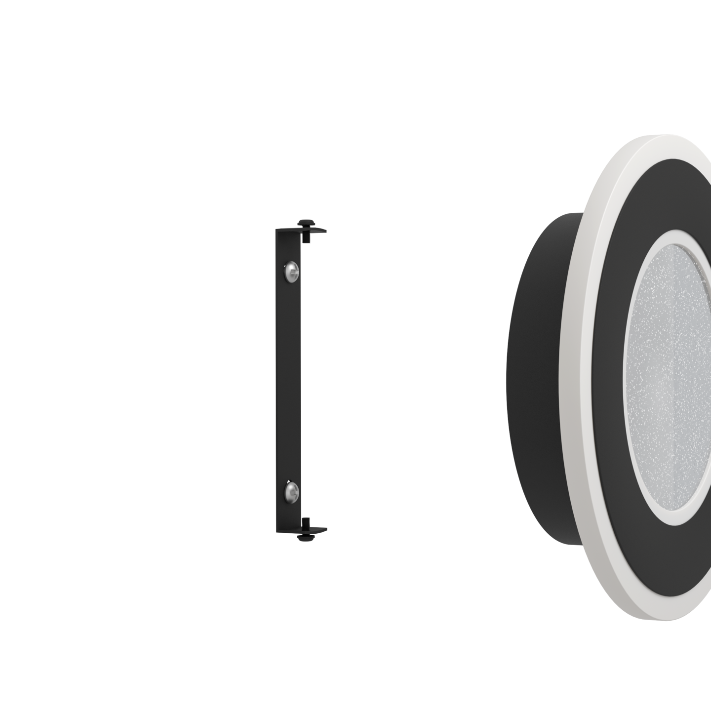 Kattovalaisin EGLO Macchioni led 12W 20cm musta/valkoinen