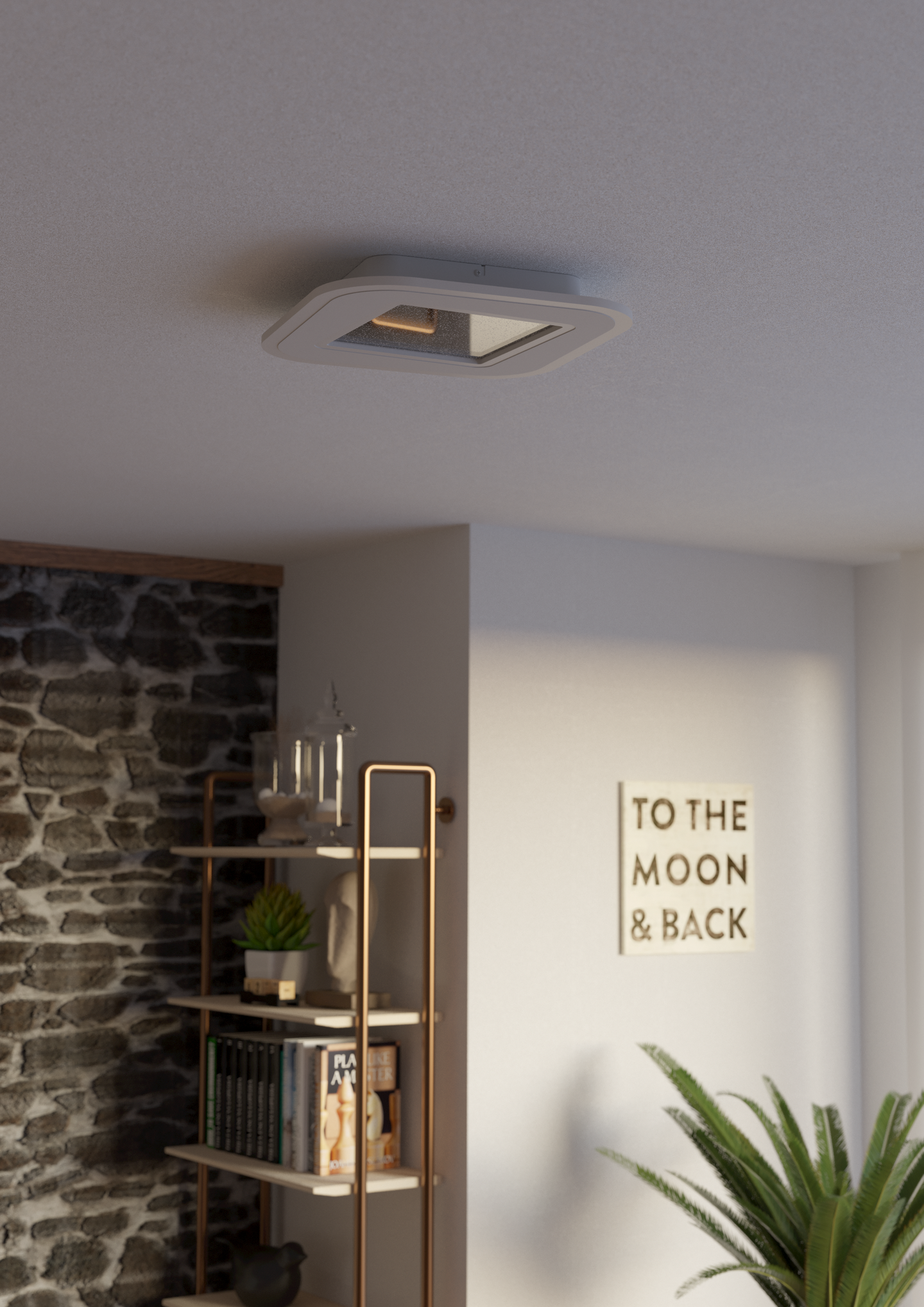 Kattovalaisin EGLO Macchioni led 20W CCT 38x38cm valkoinen