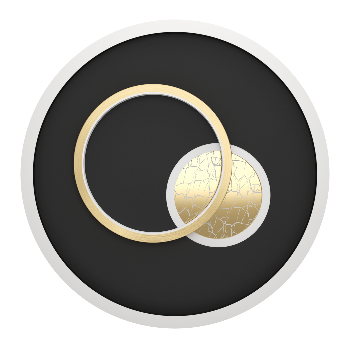 Kattovalaisin EGLO Tiriolo led 14W/8,5W 38cm musta/kulta