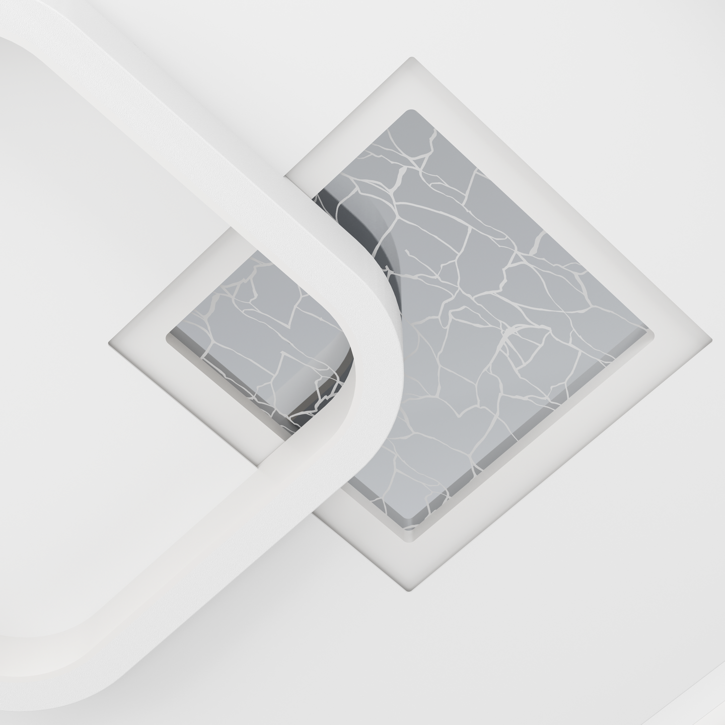 Kattovalaisin EGLO Tiriolo led 16,2W/9,2W 38x38cm valkoinen/hopea