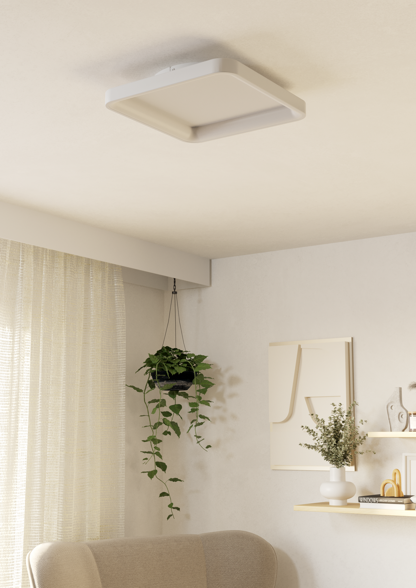 Kattovalaisin EGLO Loretello led 12W 35x35cm valkoinen