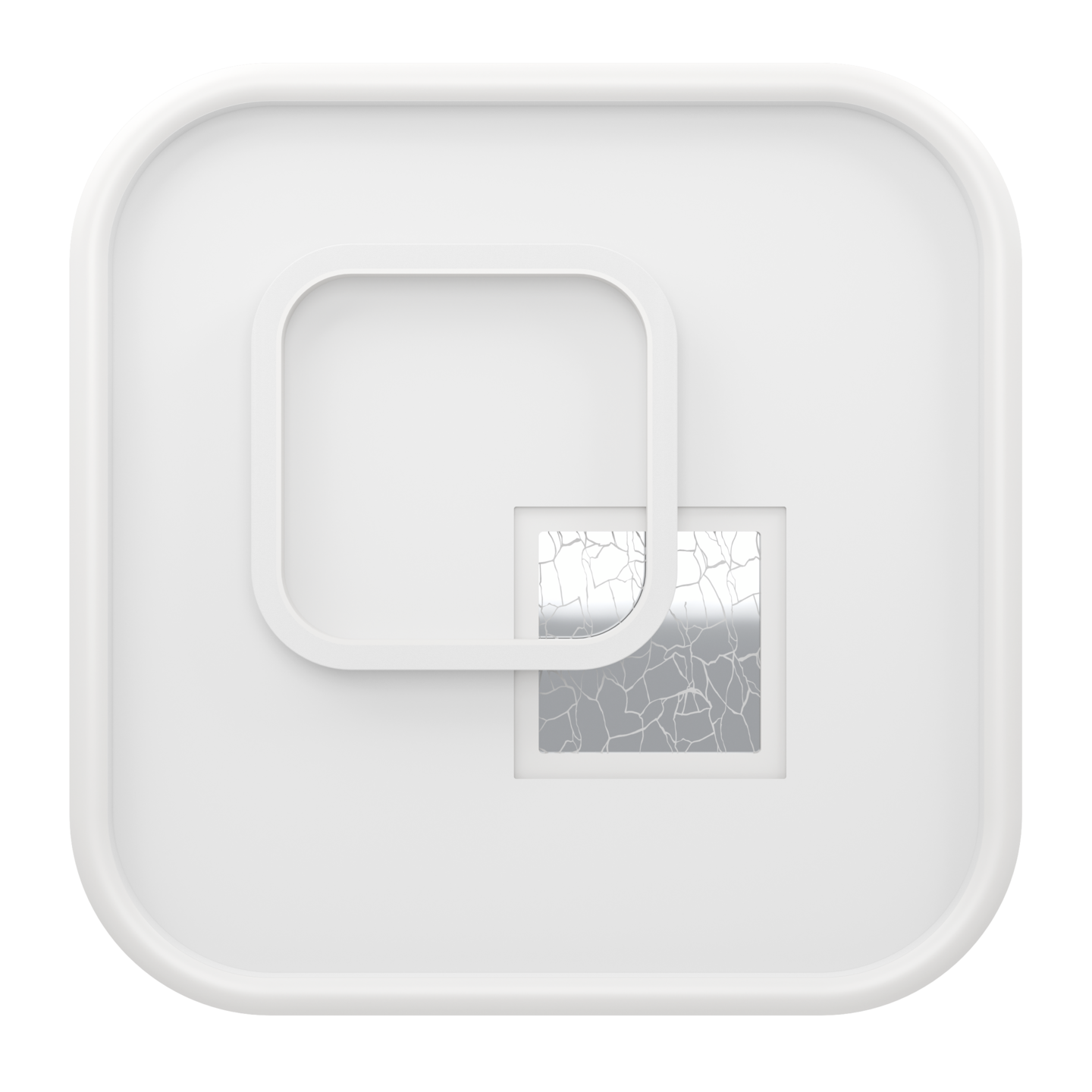 Kattovalaisin EGLO Tiriolo led 16,2W/9,2W 38x38cm valkoinen/hopea