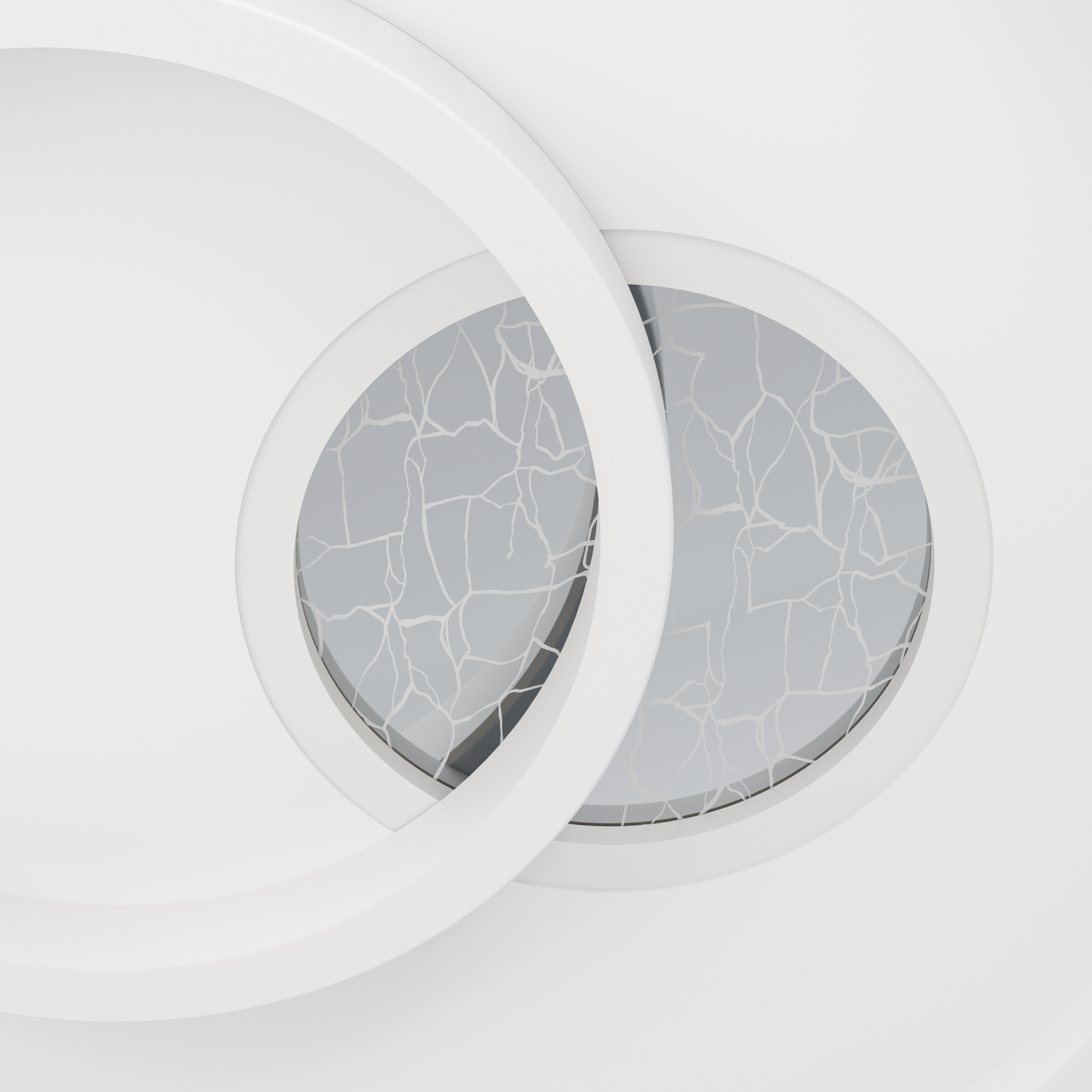 Kattovalaisin EGLO Tiriolo led 14W/8,5W 38cm valkoinen/hopea