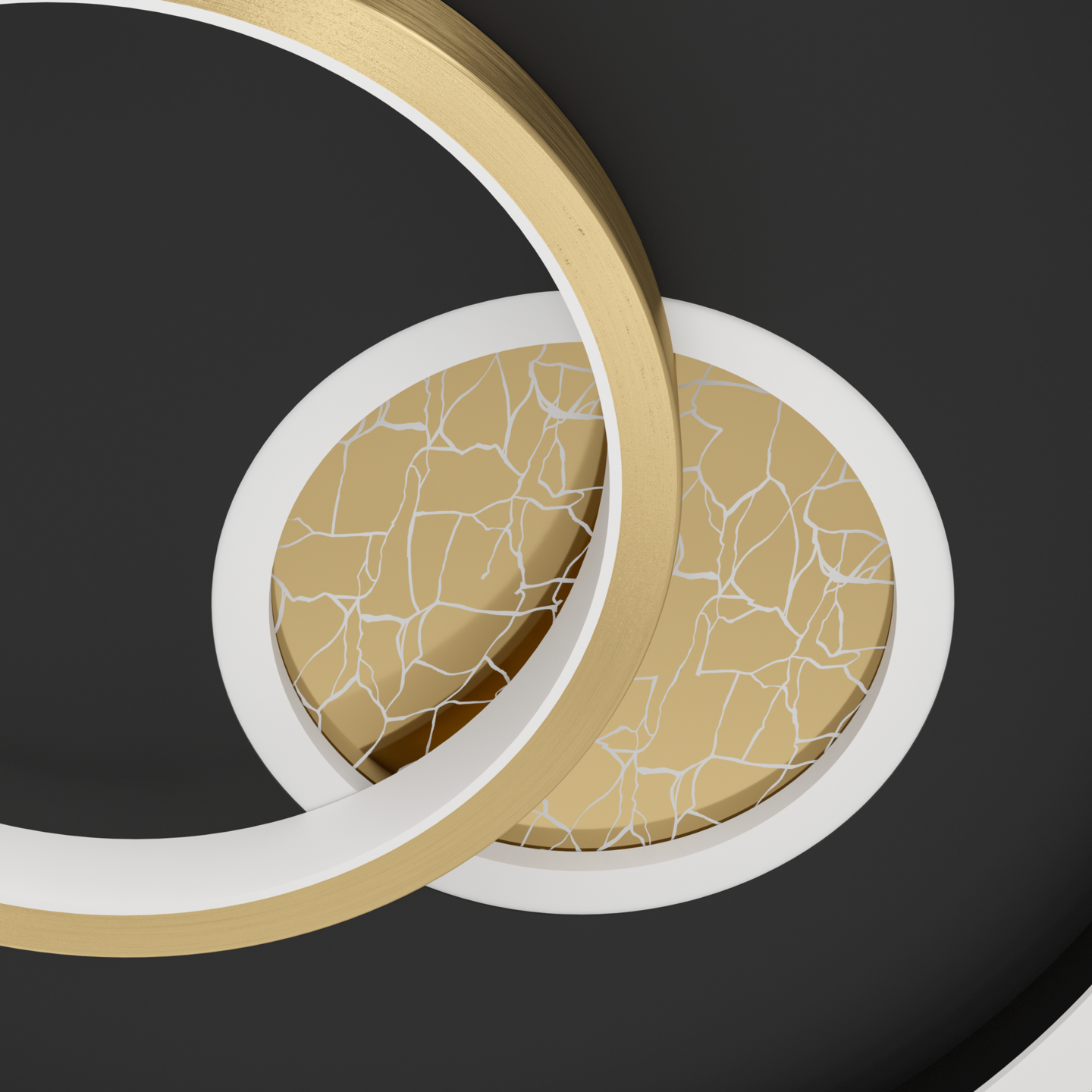 Kattovalaisin EGLO Tiriolo led 14W/8,5W 38cm musta/kulta