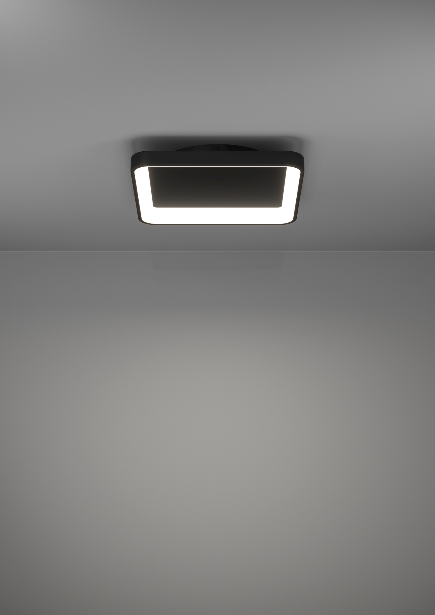 Kattovalaisin EGLO Loretello led 12W 35x35cm musta/valkoinen