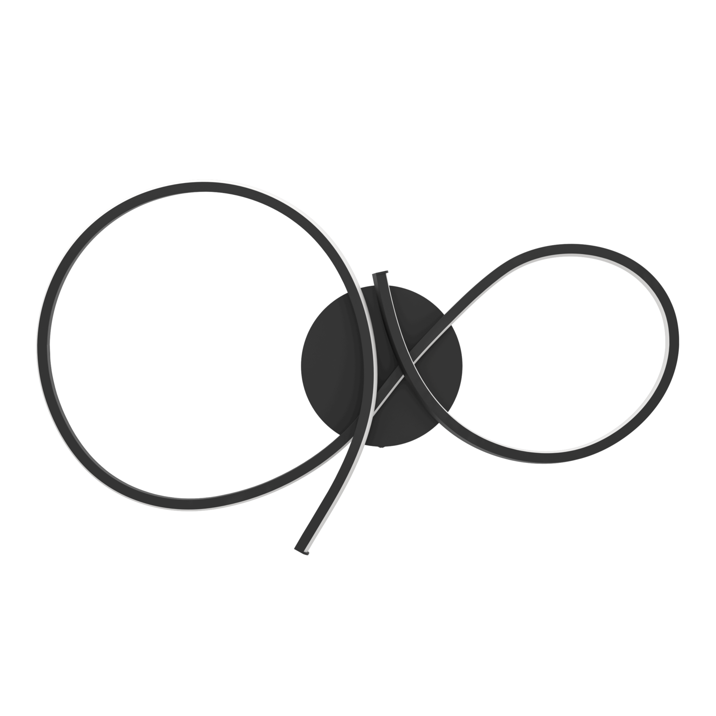 Kattovalaisin EGLO Serpins led 21W musta/valkoinen