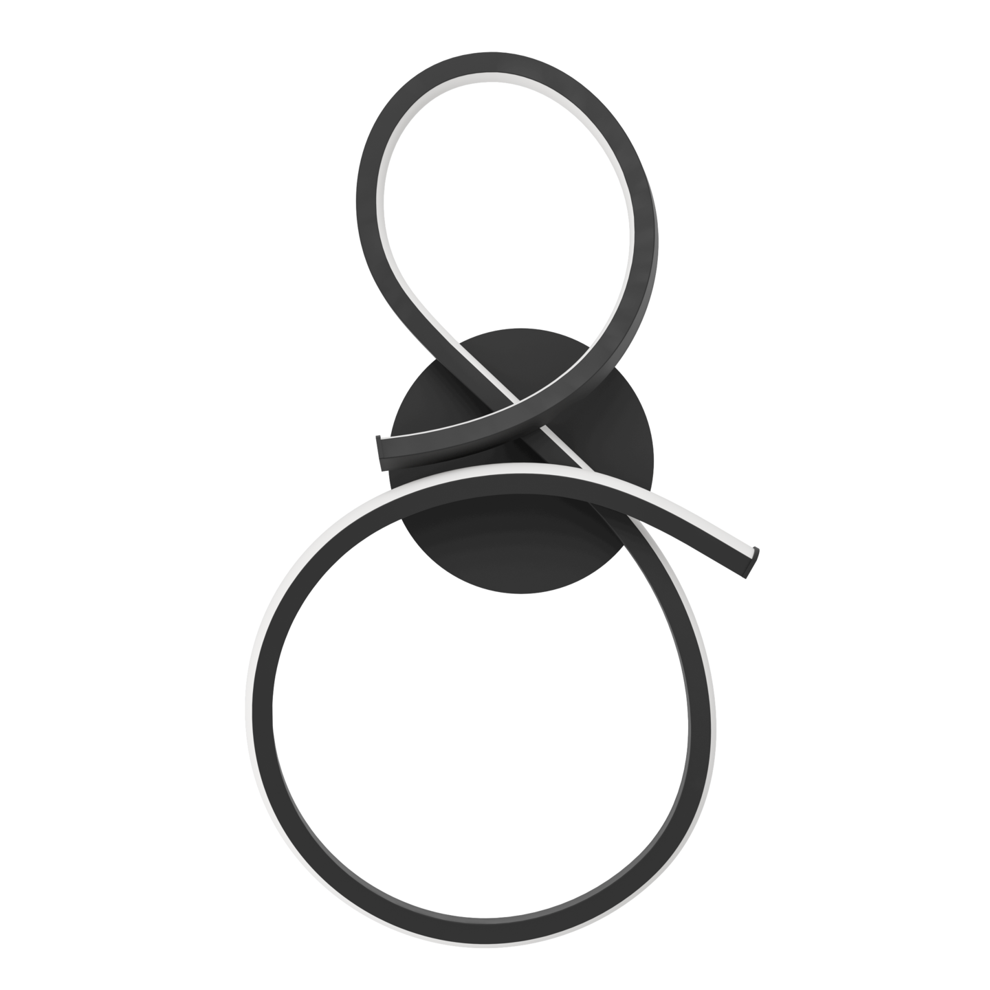 Seinävalaisin EGLO Serpins led 11,4W musta/valkoinen