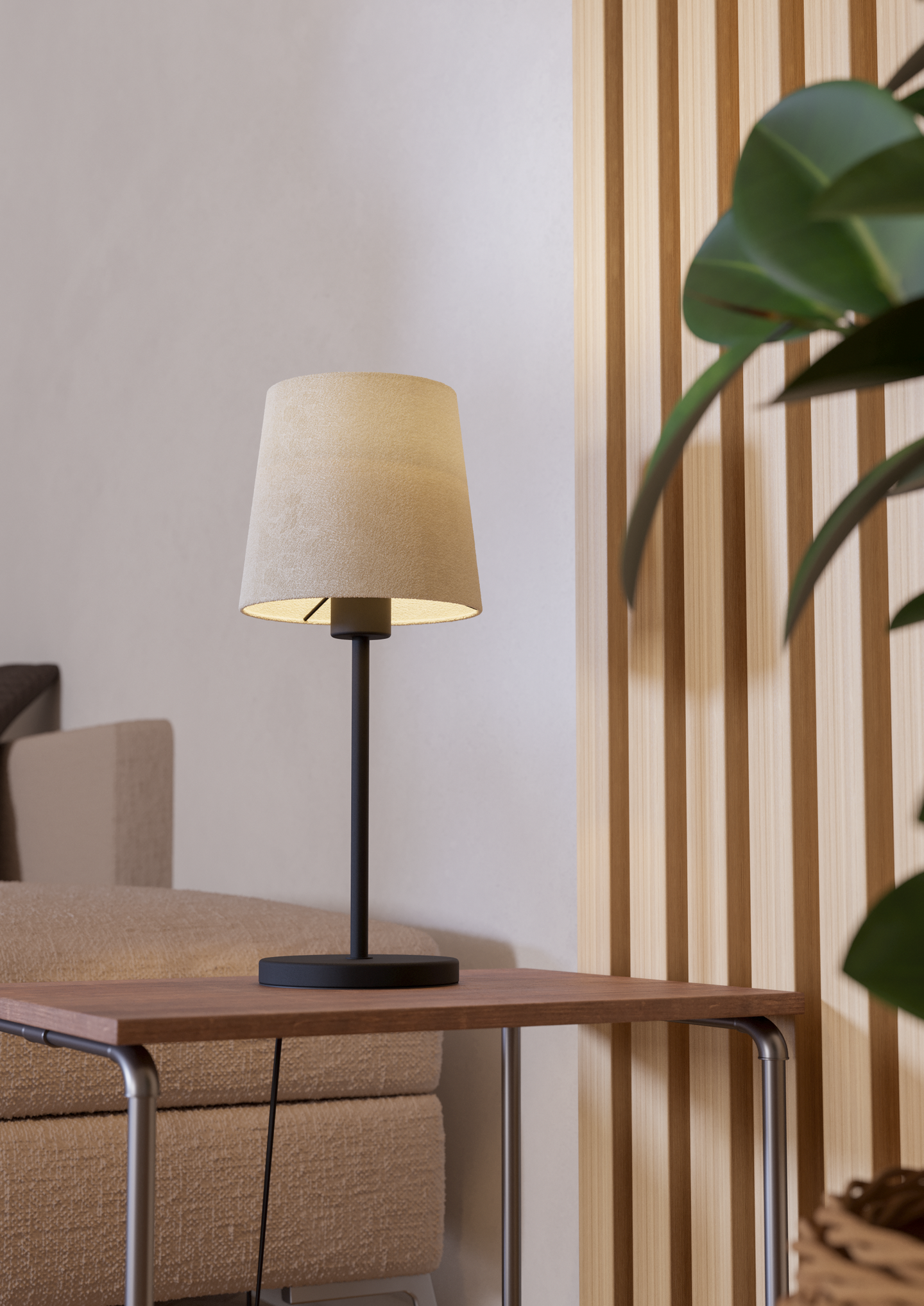 Pöytävalaisin EGLO Febres E27 musta/valkoinen