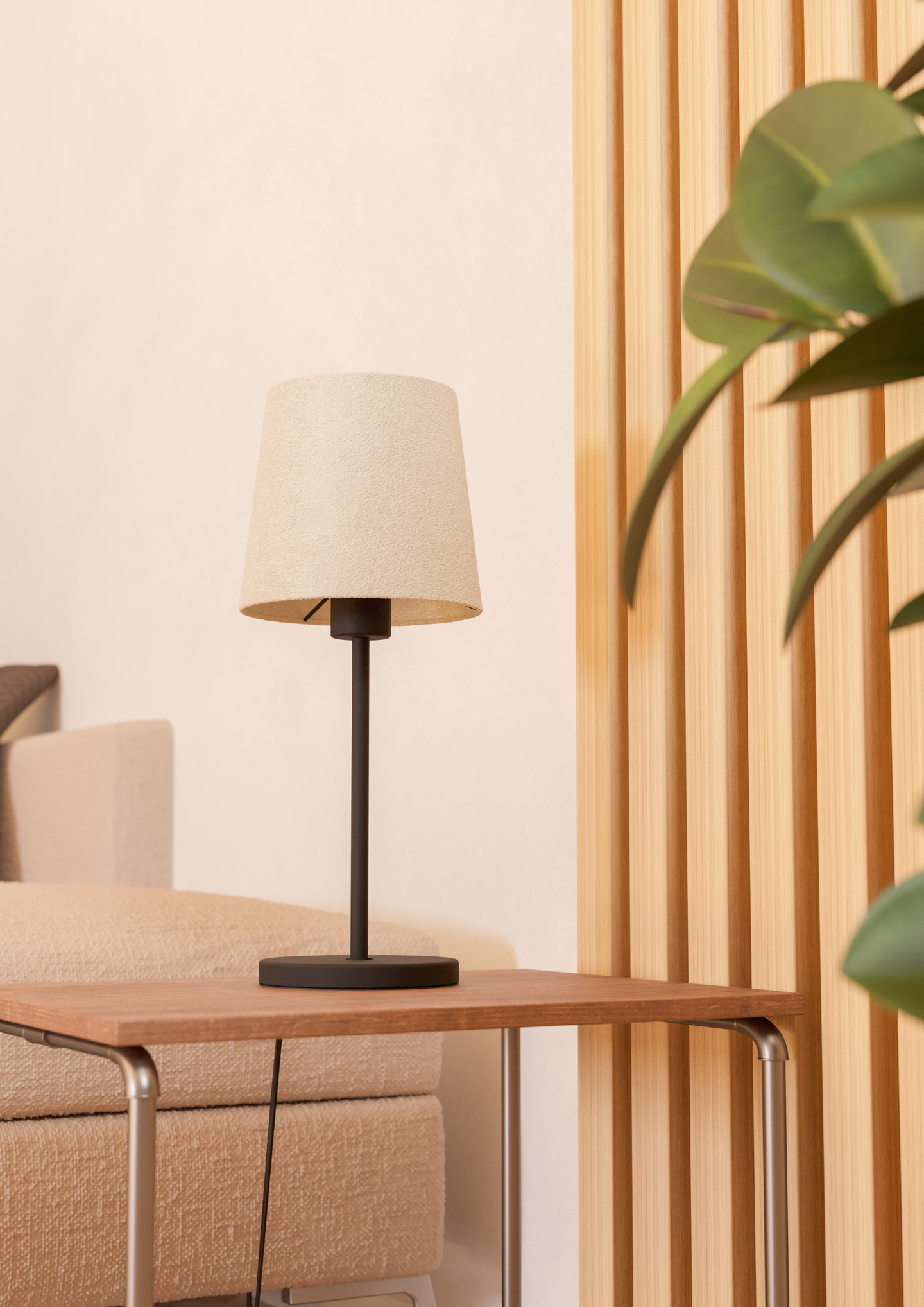 Pöytävalaisin EGLO Febres E27 musta/valkoinen