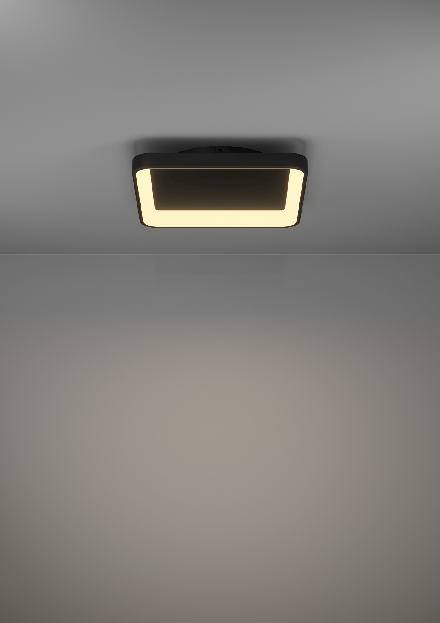 Kattovalaisin EGLO Loretello led 12W 35x35cm musta/valkoinen