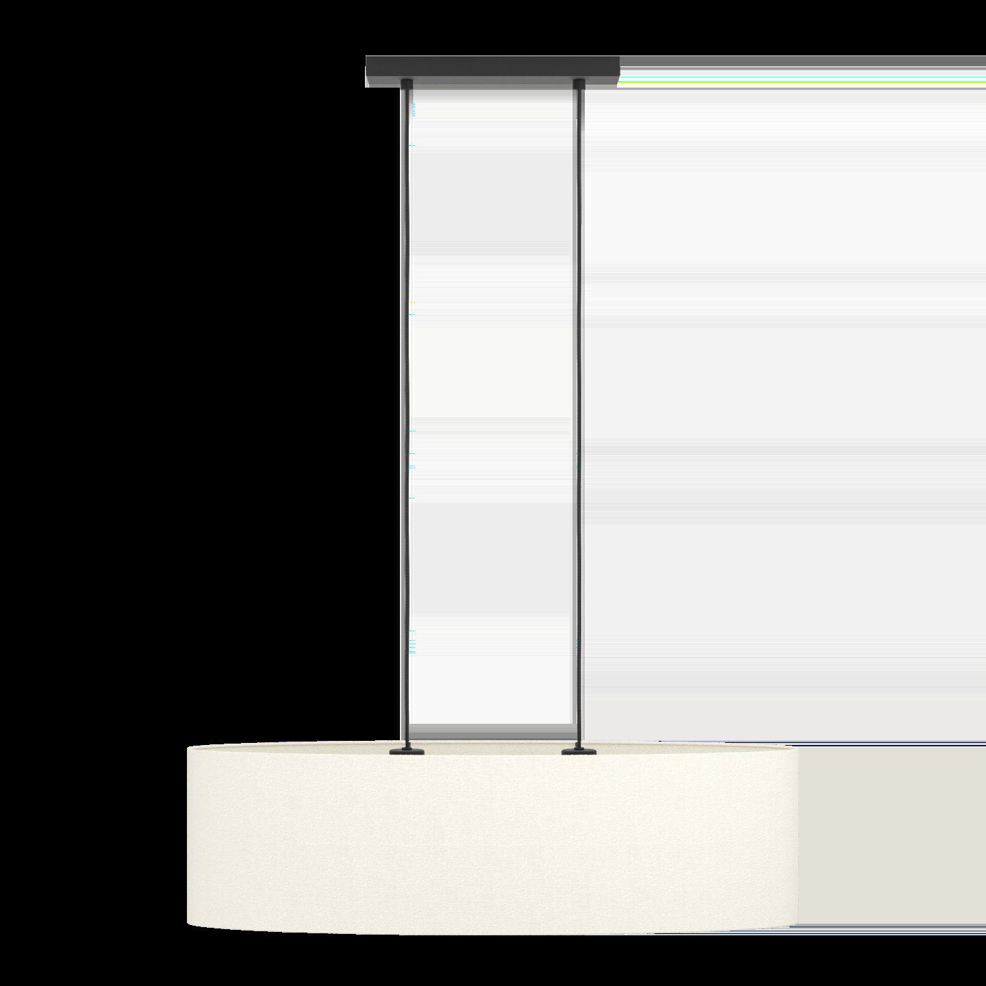 Riippuvalaisin EGLO Febres 2xE27 musta/valkoinen