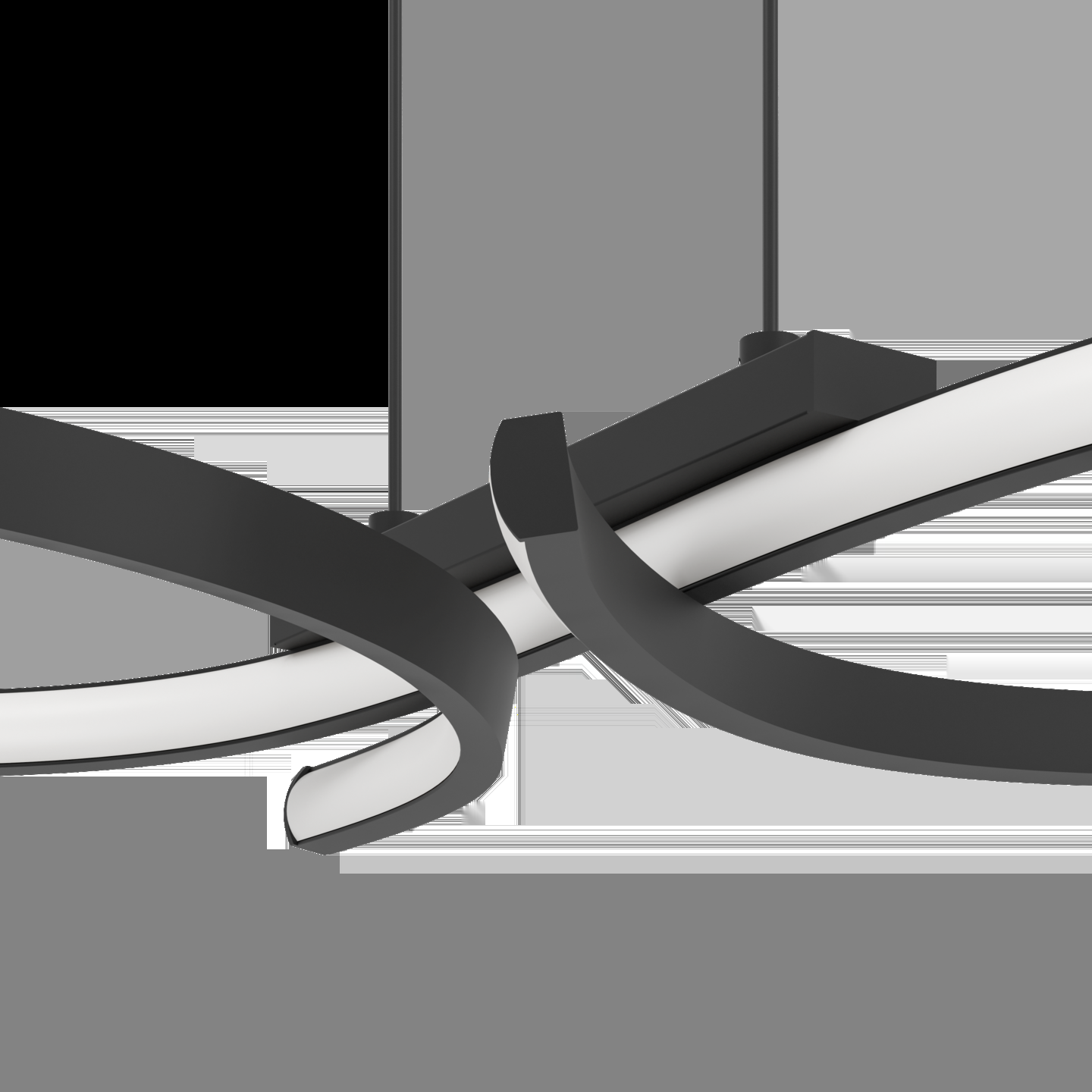 Riippuvalaisin EGLO Serpins led 21W musta/valkoinen