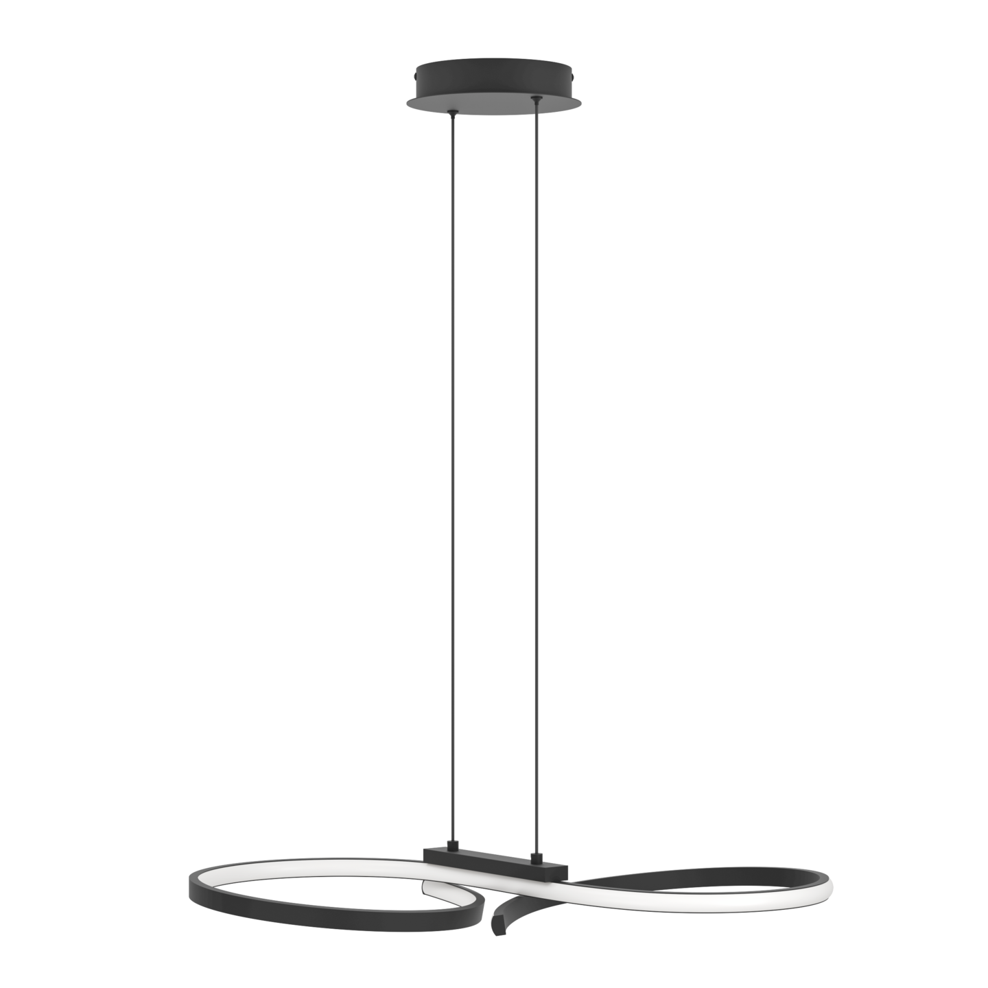 Riippuvalaisin EGLO Serpins led 21W musta/valkoinen