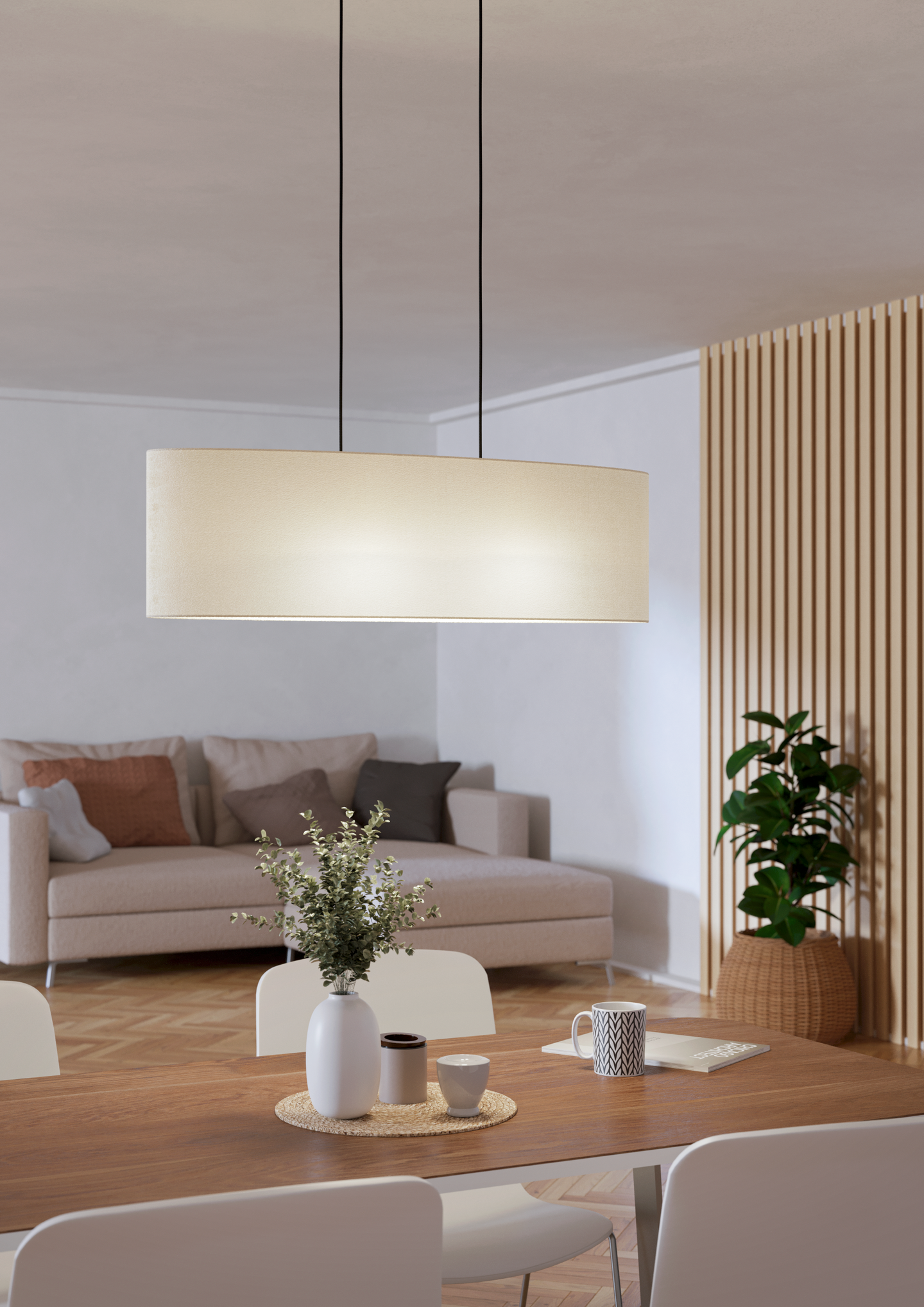 Riippuvalaisin EGLO Febres 2xE27 musta/valkoinen