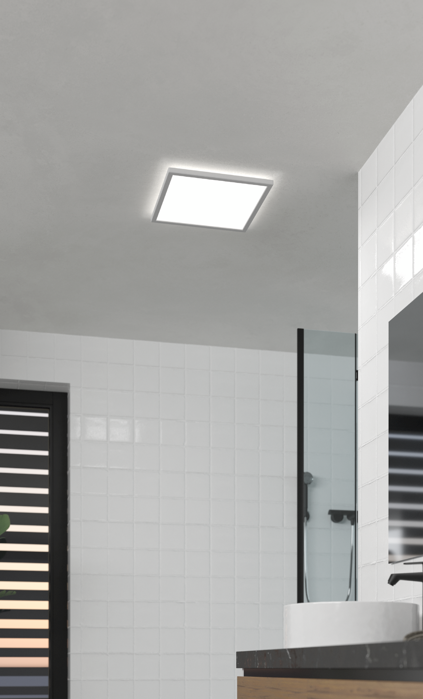 Kattovalaisin EGLO Rovito led 17,6W CCT 39x39cm valkoinen