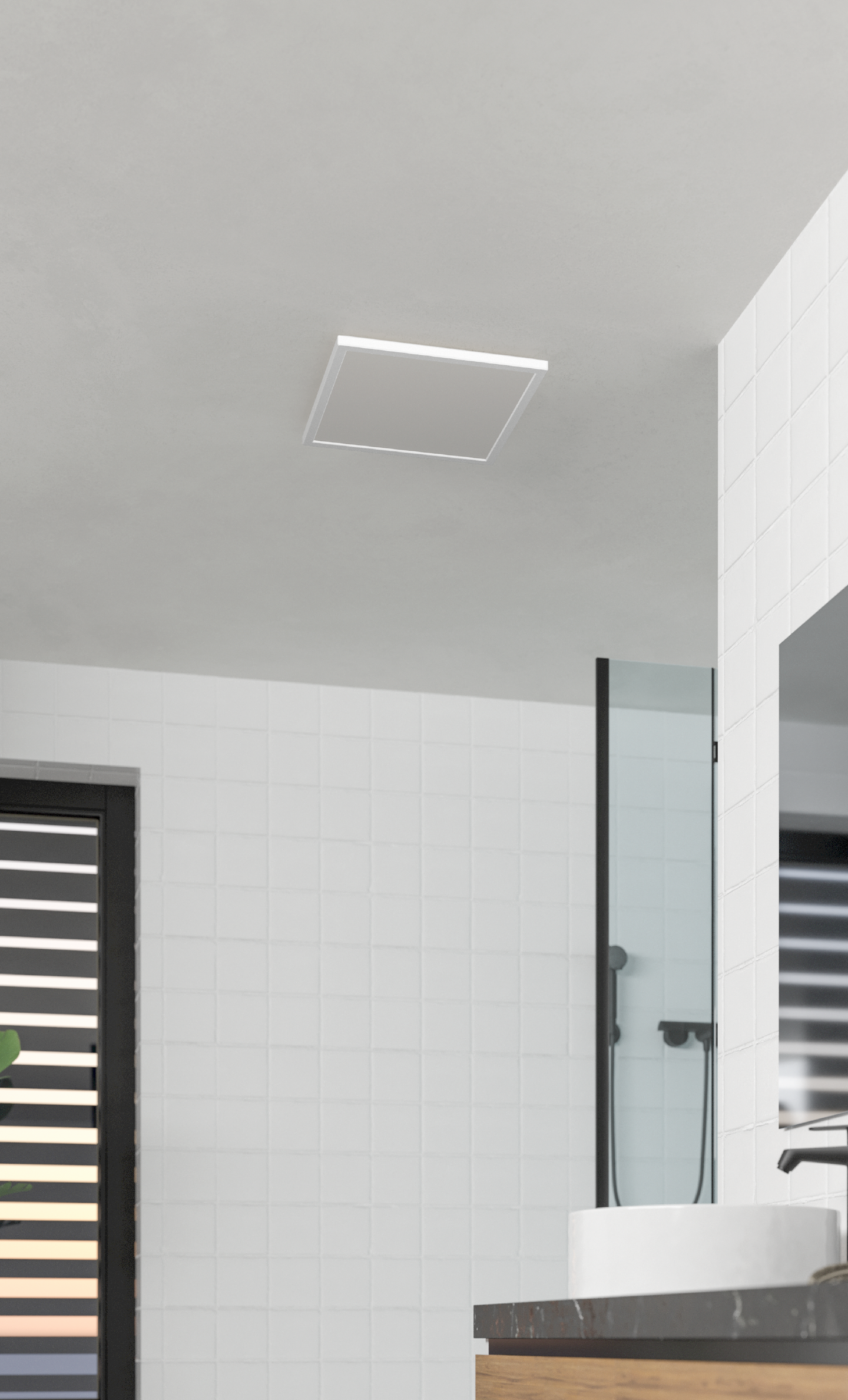 Kattovalaisin EGLO Rovito led 17,6W CCT 39x39cm valkoinen