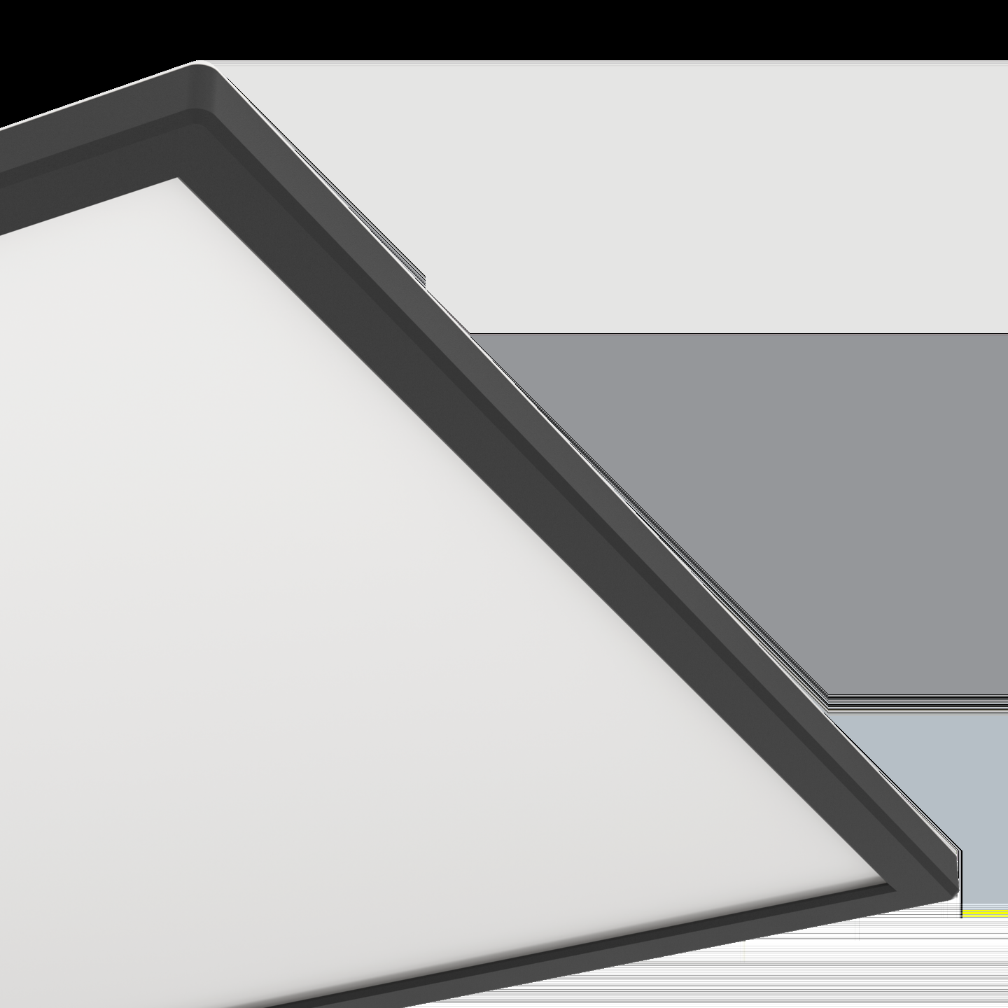 Kattovalaisin EGLO connect.z Rovito-z led 17W RGB CCT 50x50cm musta